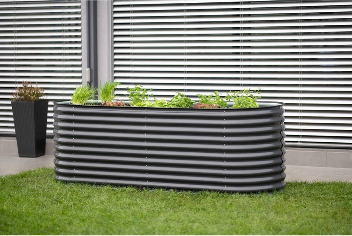 Metalen Plantenbak Westmann ISPB170H-A - Bloembak - Tuin Hochbeed - 240x80x82 cm