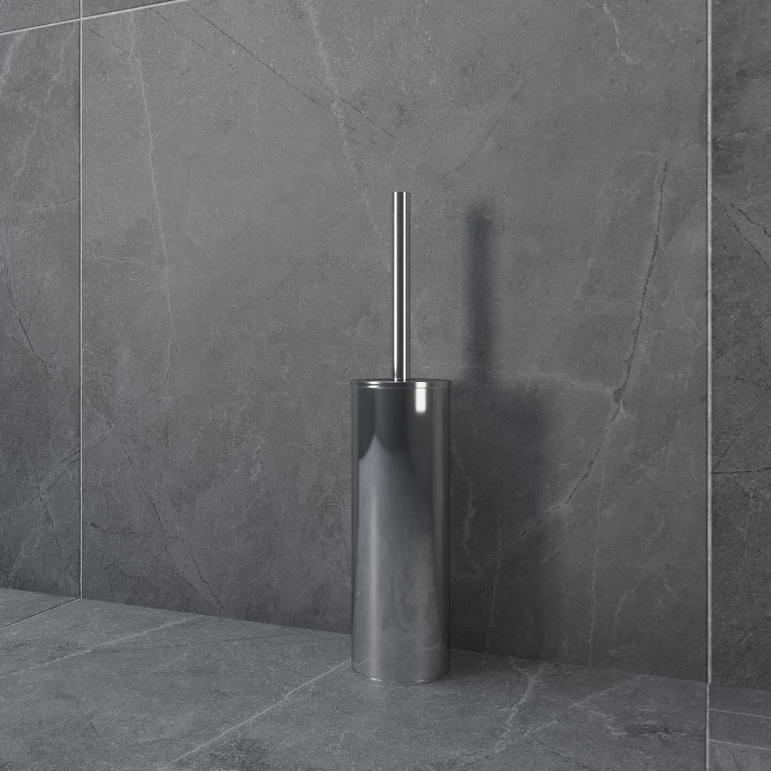 4bathroomz® Oslo Metalen Toiletborstel vrijstaand - chroom