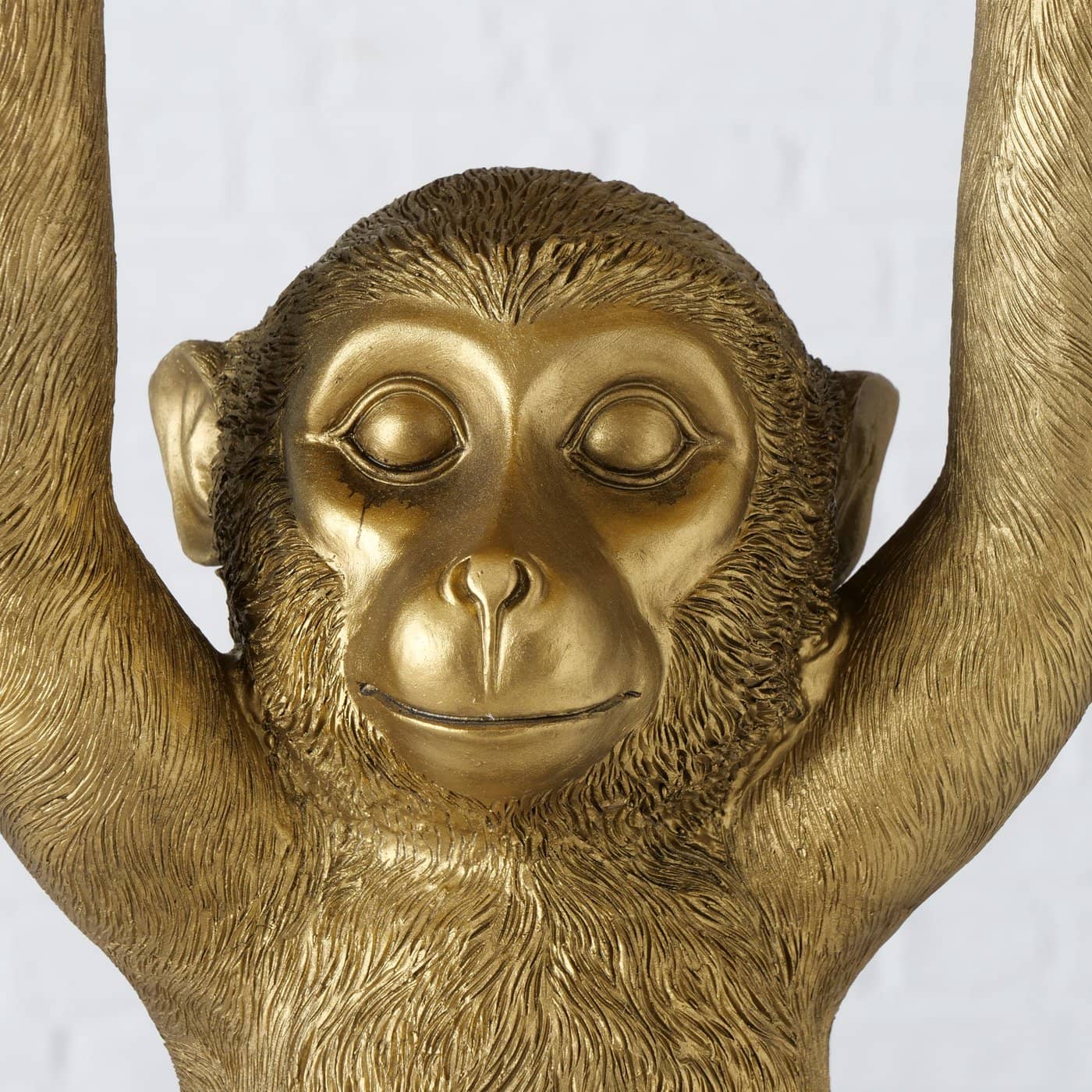 4goodz Monkey polyresin Bijzettafel in Aap vorm 35x53 cm - Goud