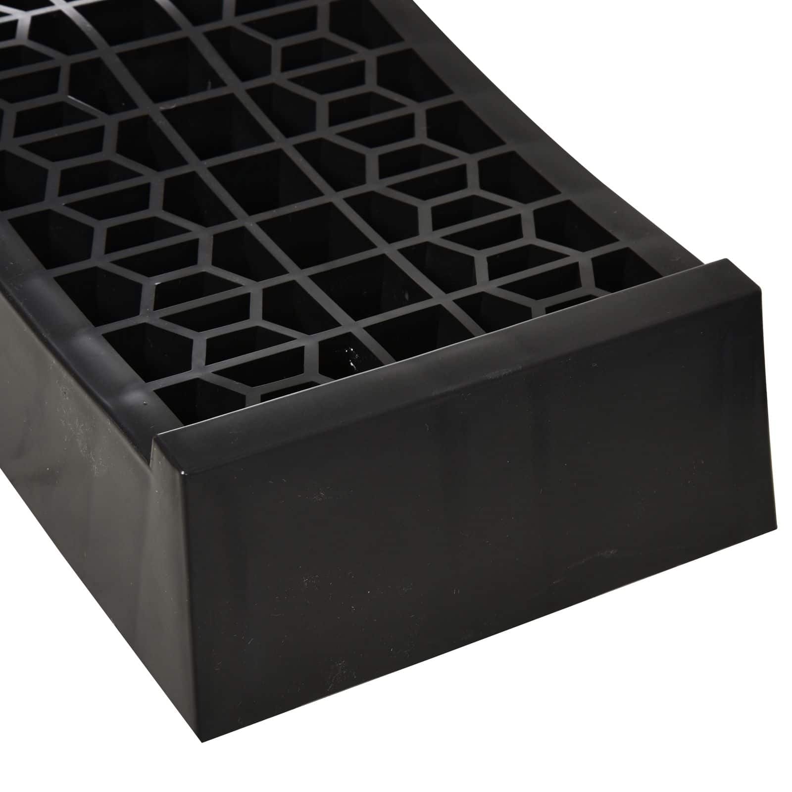 2-delige oprijbokken set van Kunststof - 3 Ton Draagvermogen - Zwart 2-delige oprijbokken set van Kunststof - 3 Ton Draagvermogen - Zwart