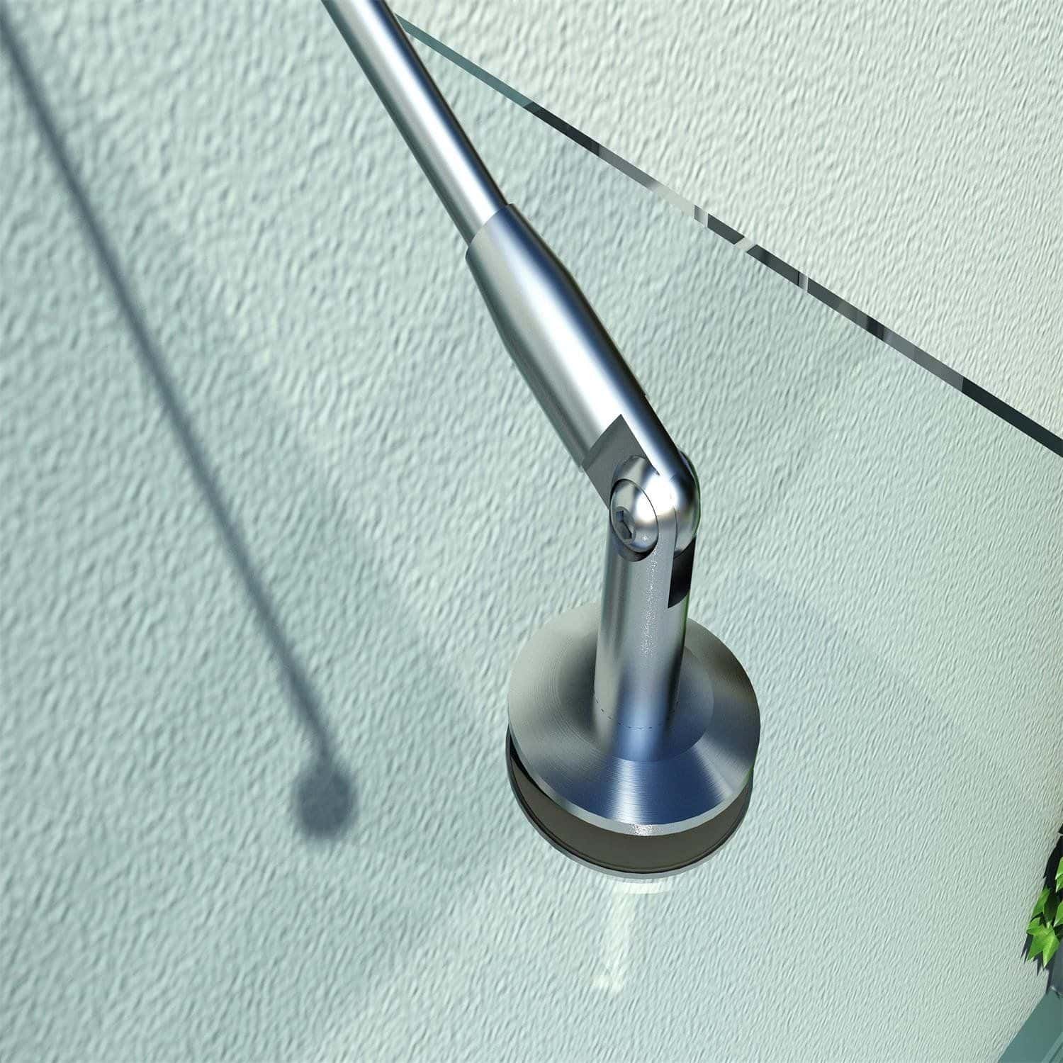 4goodz Glazen Deurluifel Gehard Glas met RVS - 200X90 cm
