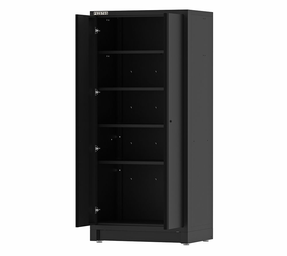 Feistos Blackline Gereedschapskast Hoog 200 cm Dubbele deur - Zwart Feistos Blackline Gereedschapskast Hoog 200 cm Dubbele deur - Zwart