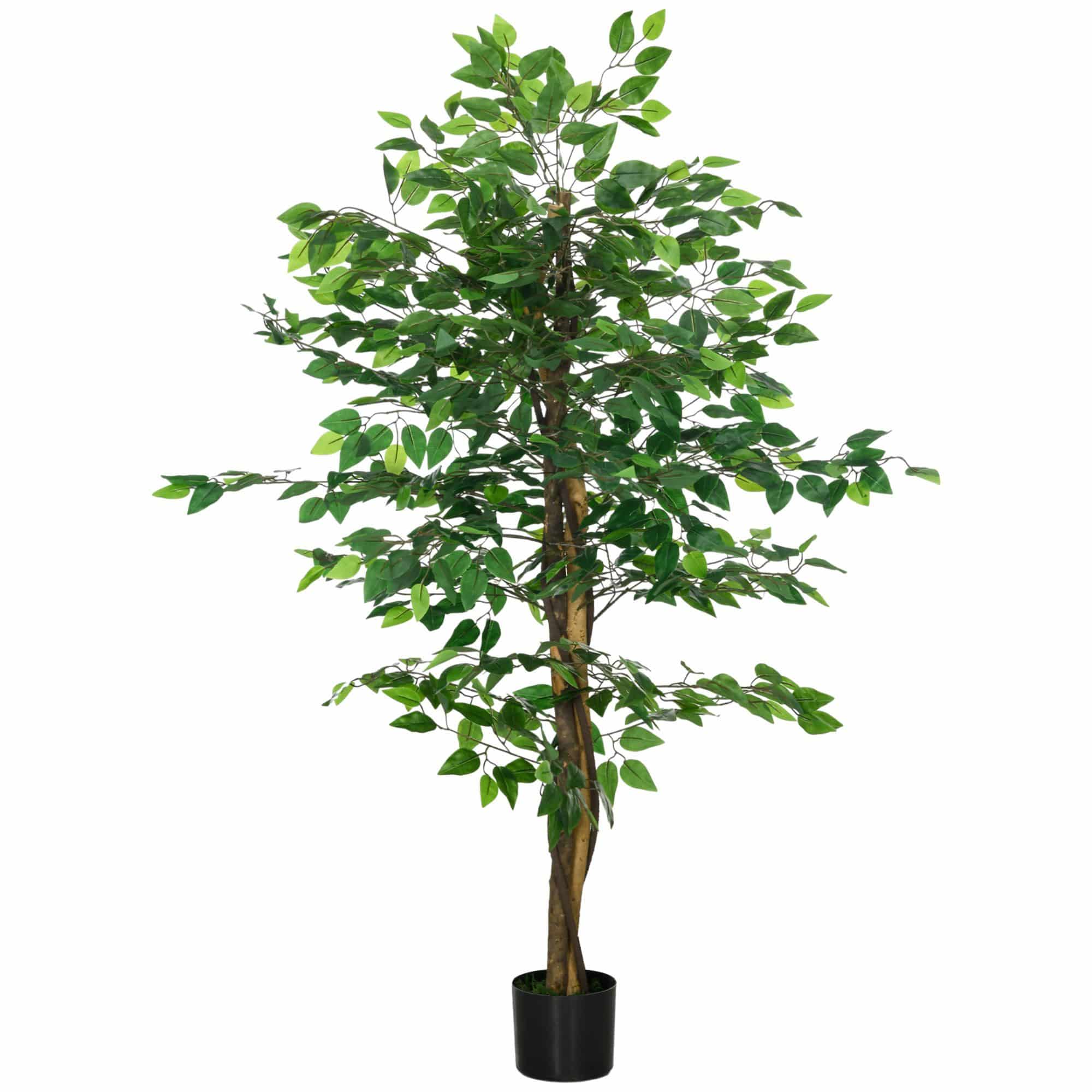 4goodz Kunstplant Ficus 150cm Banyanboom - Groen