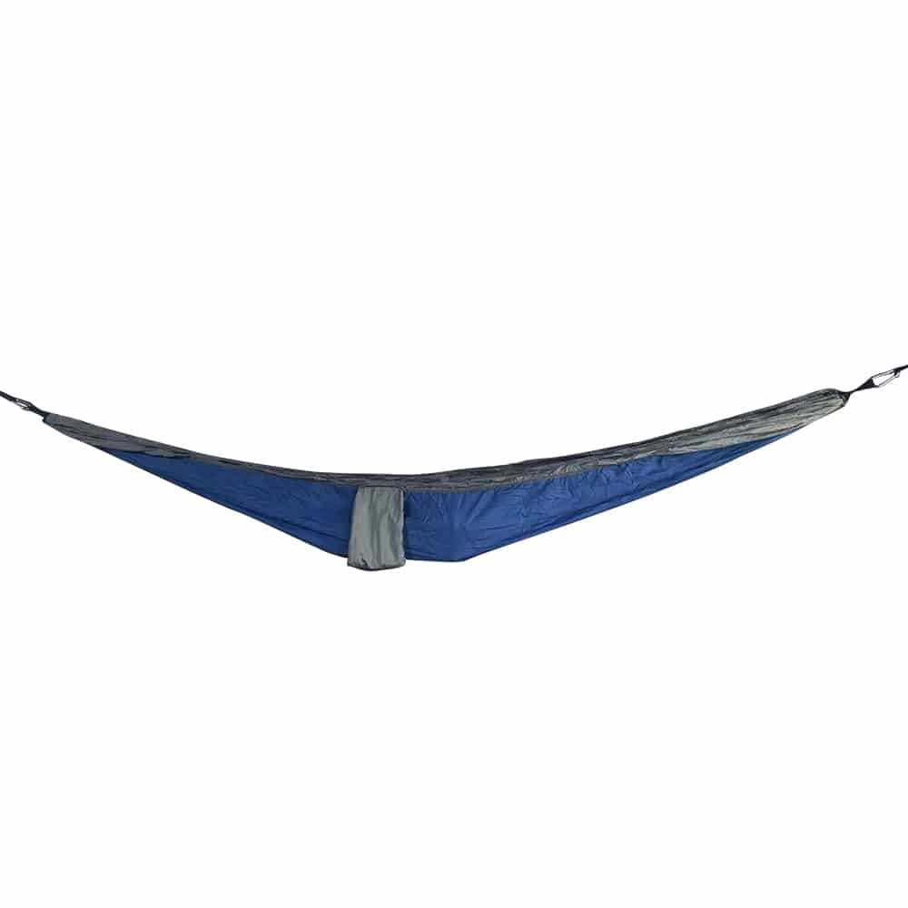 4gardenz® Nylon Hangmat Blauw 270x150 cm met ophangset - max. 200 kg