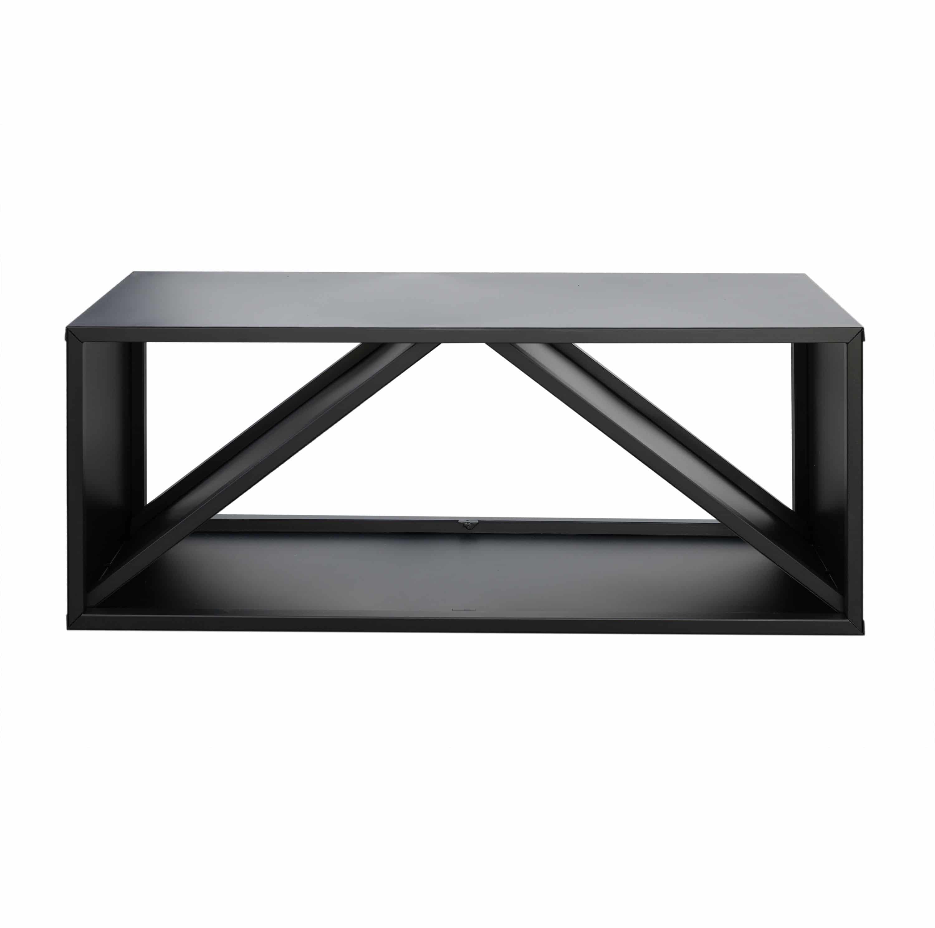 Westmann Hout Opslagrek Metaal WMLG983S - 34x104x40 cm - Zwart