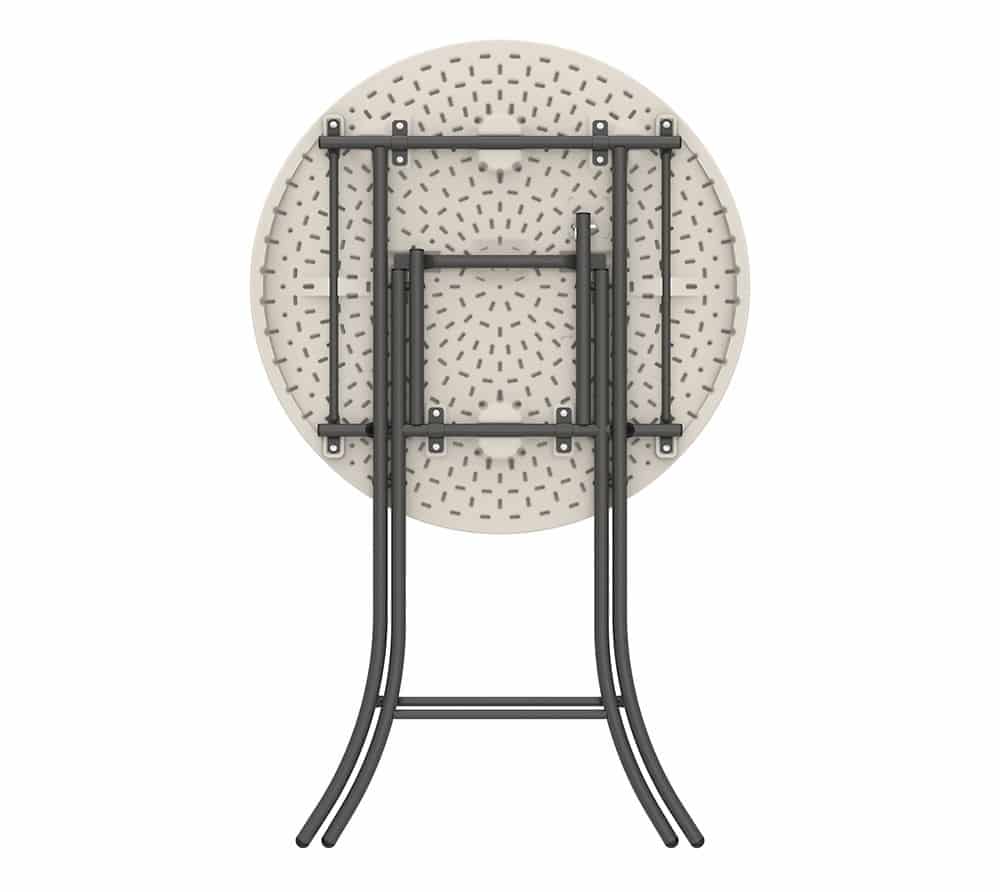 Lifetime® Statafel 110 cm hoog - Stevig Kunststof Ø 84 cm - Wit