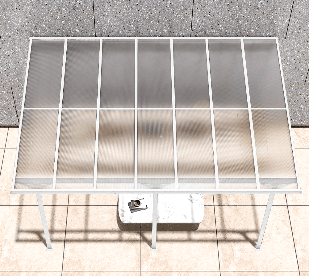 Westmann Aluminium Terrasoverkapping Bruce - 300x435x270 cm - Wit