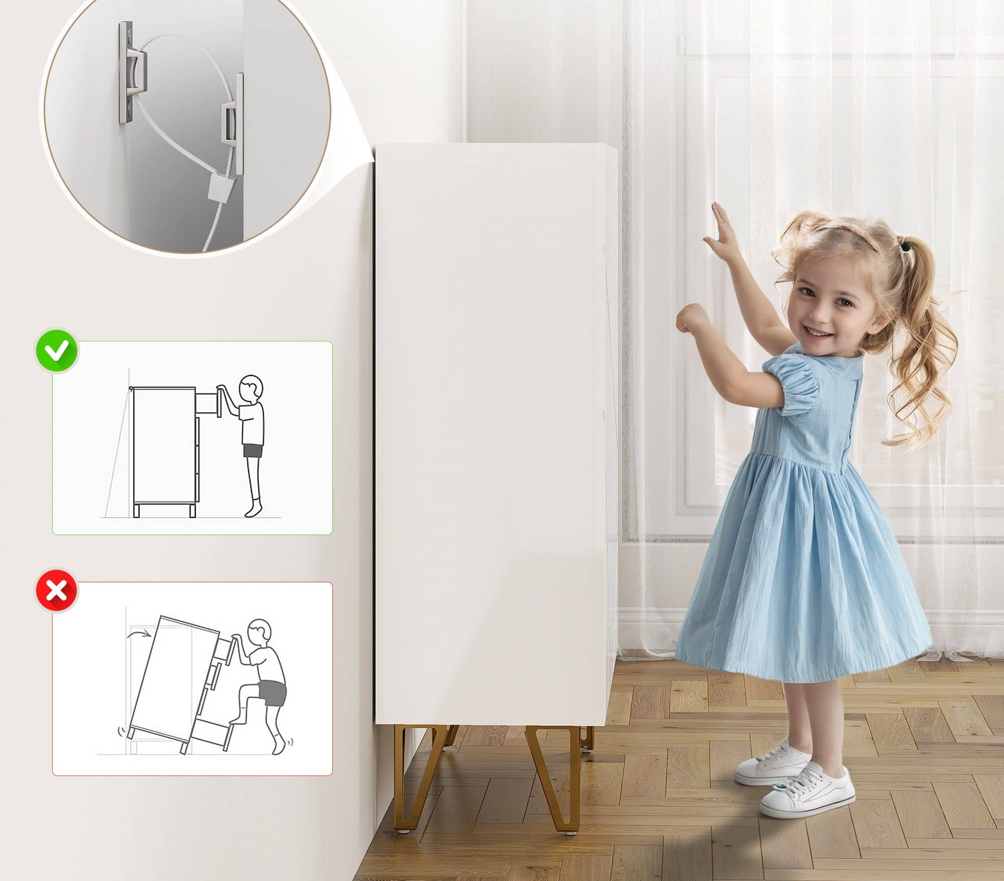 Schoenenkast met 2 deuren - 3 verstelbare planken - Hoogglans Wit