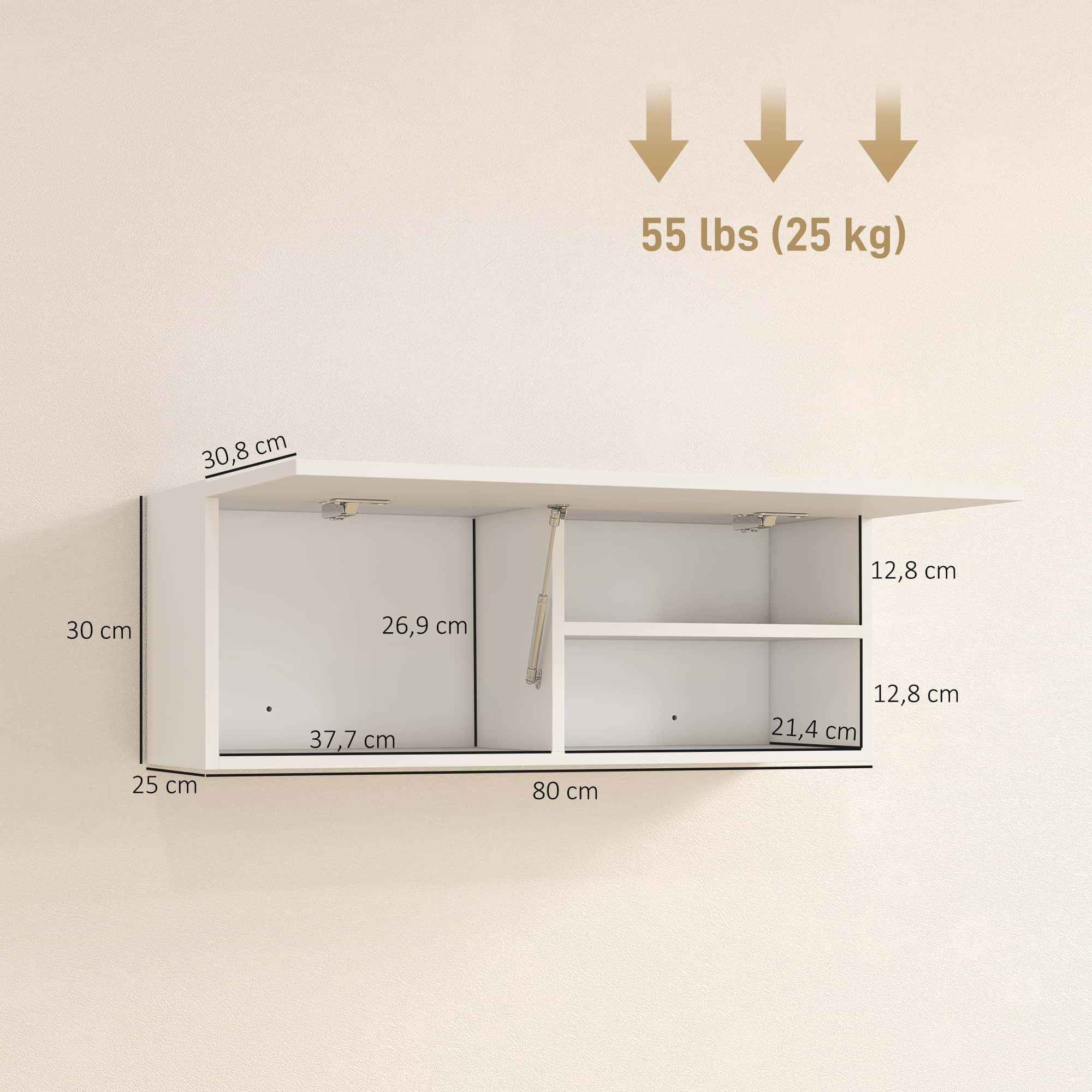4goodz Badkamerkast Hangende Wandkast met klappende deur - Wit 4goodz Badkamerkast Hangende Wandkast met klappende deur - Wit