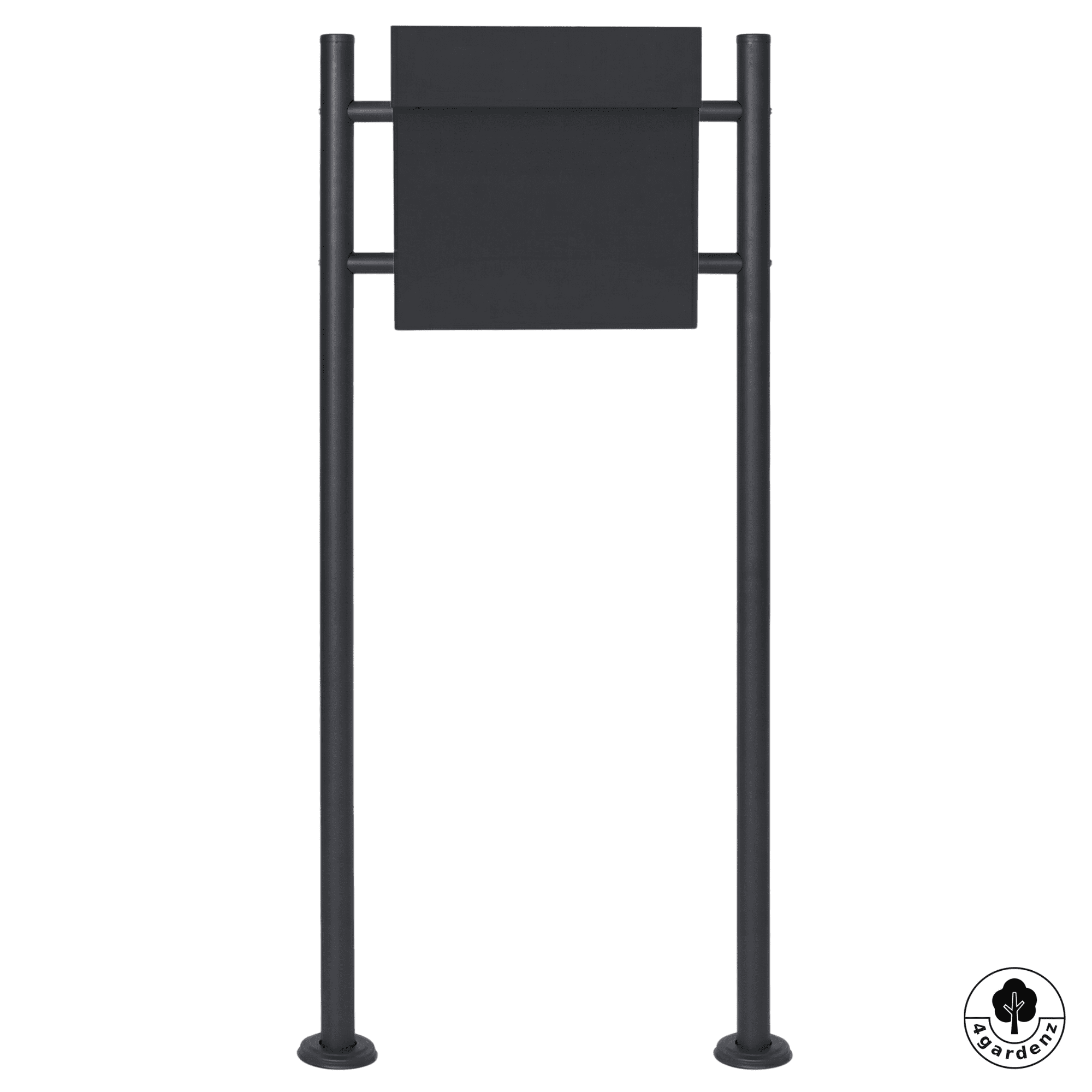 4gardenz® Vrijstaande Brievenbus - Brievenbus met Standaard Antraciet