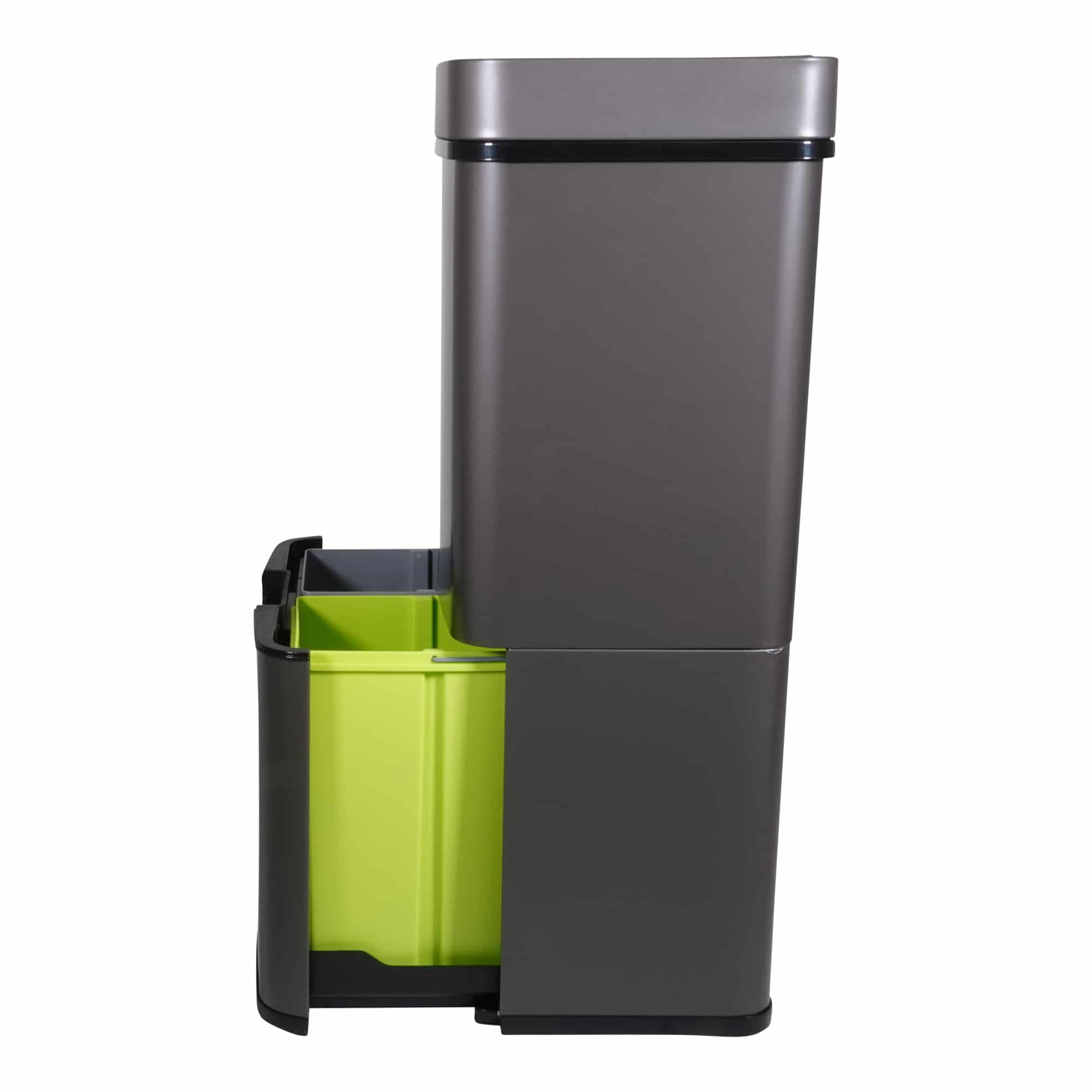 4cookz® Smart Waste Grey Prullenbak Afvalscheiding met sensor 72 liter