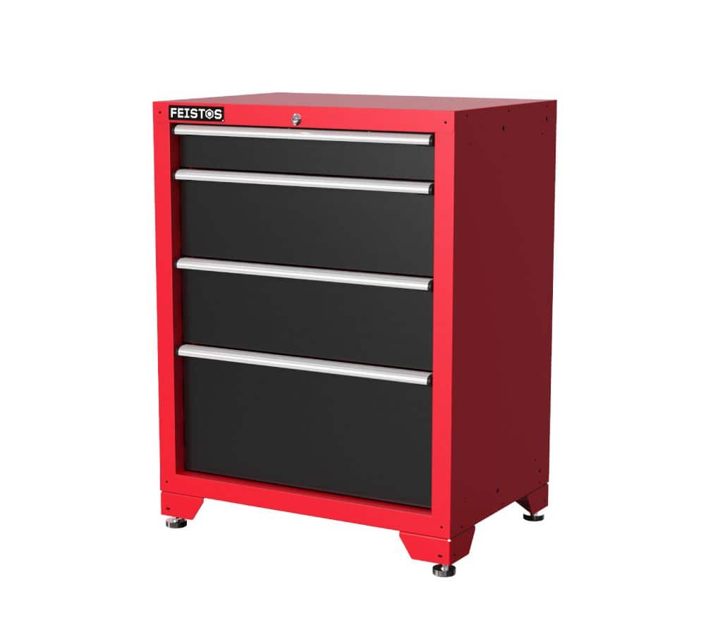 Feistos Juno 13 XL Gereedschapswand - 528 x 46 x 198 cm - Zwart/Rood