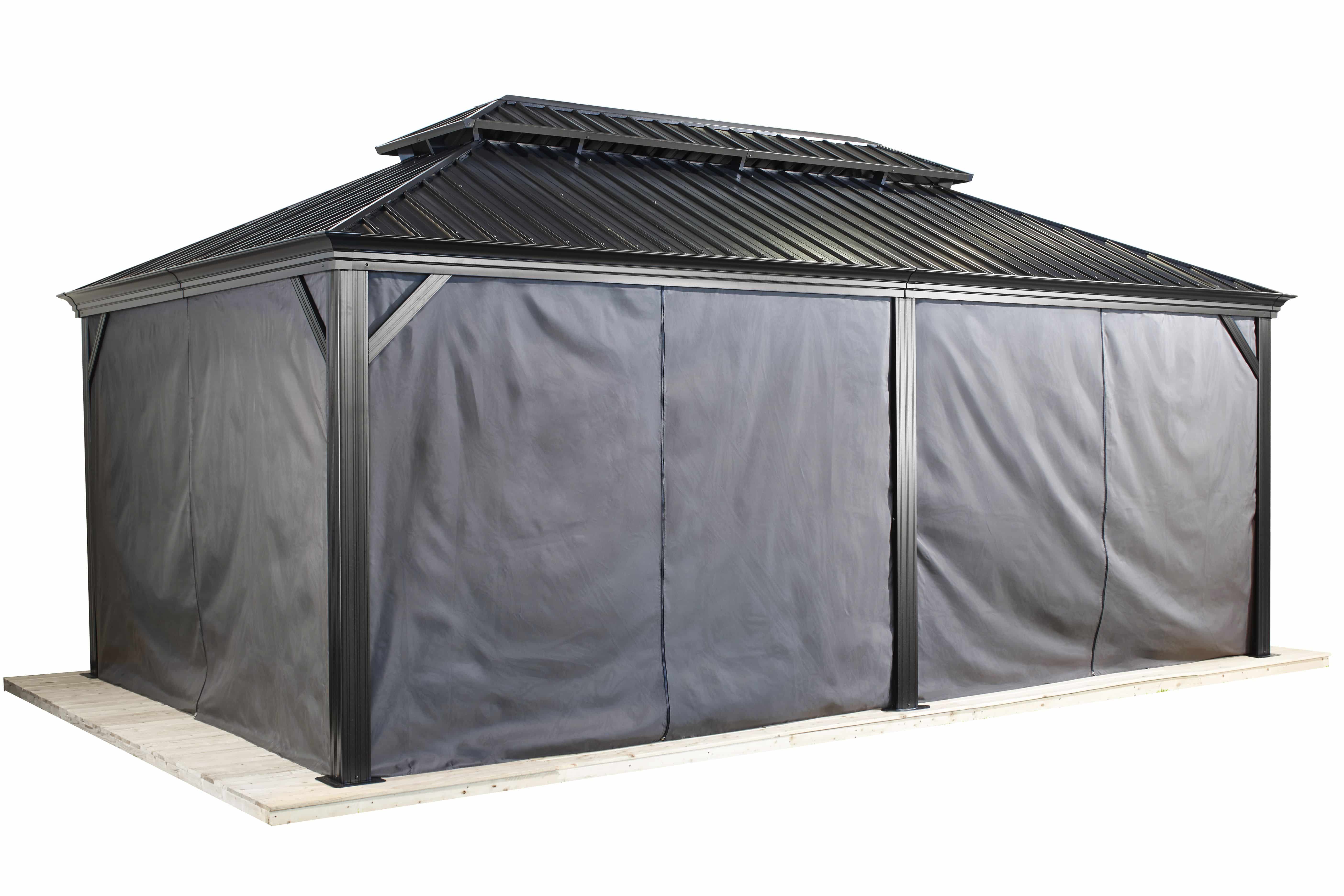 Sojag Paviljoen Pergola Messina 363x598x307 cm - Antraciet