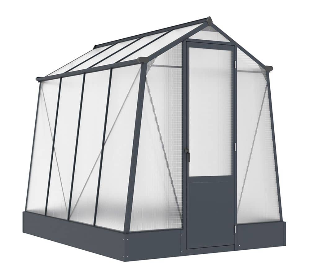 Westmann Aurora 68 - TuinKas met fundering - Antraciet 248x188 cm