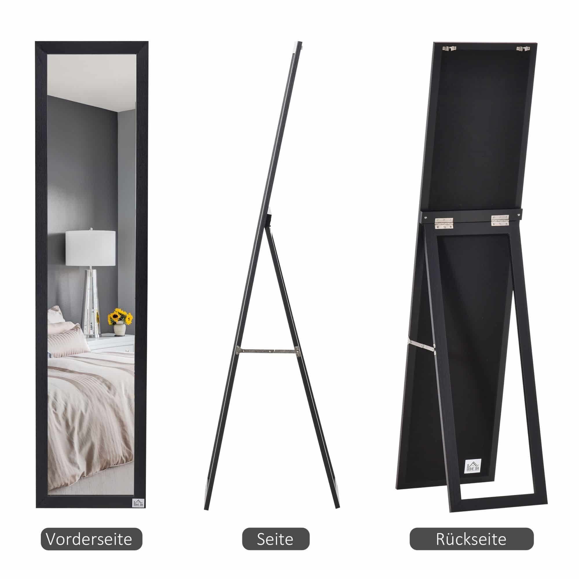 4goodz Passpiegel 154 cm - te gebruiken Vrijstaand of met Wandmontage