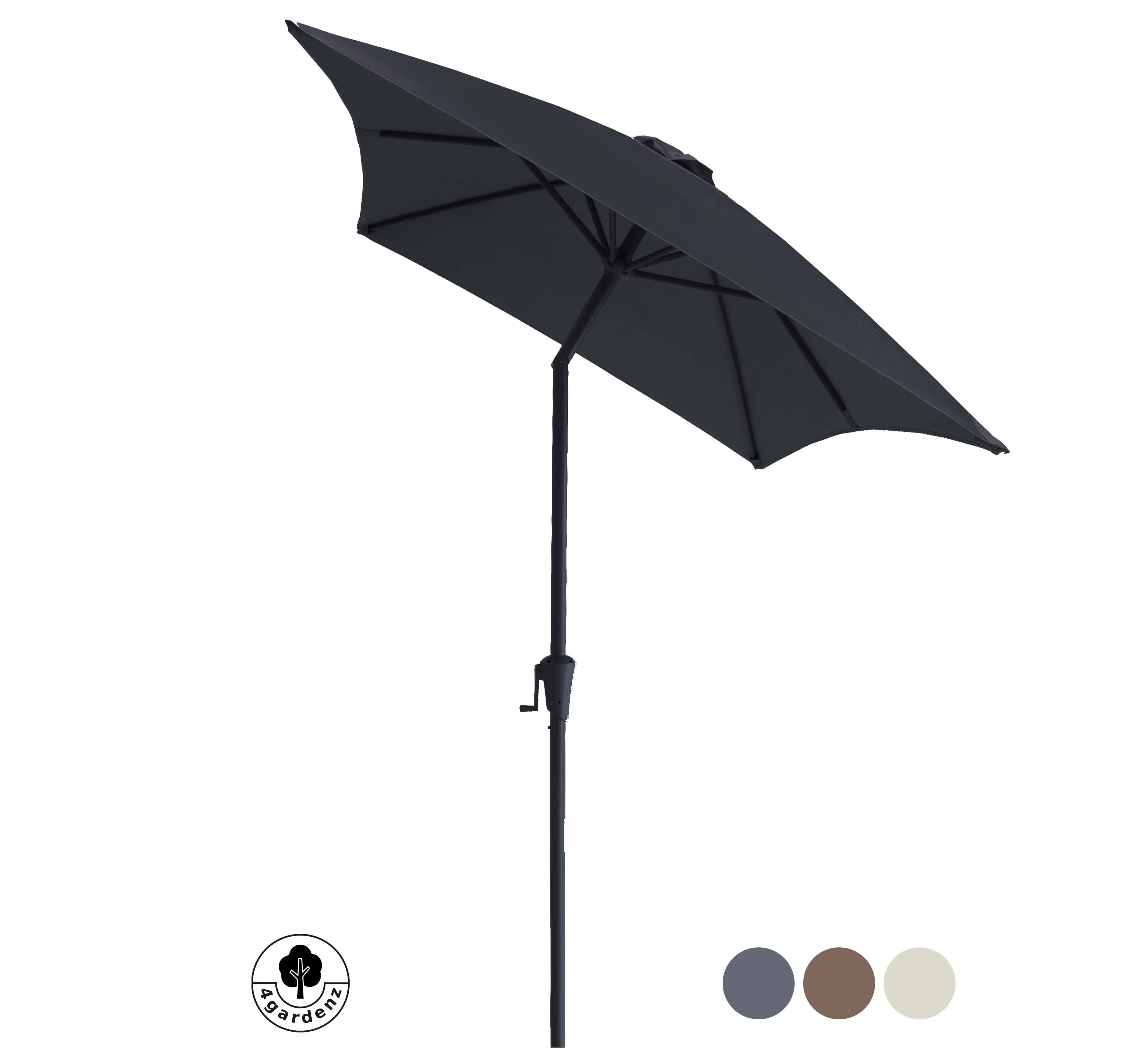 4gardenz® Parasol Rechthoek 150X250cm Kantelbaar - Balkonparasol - Grijs