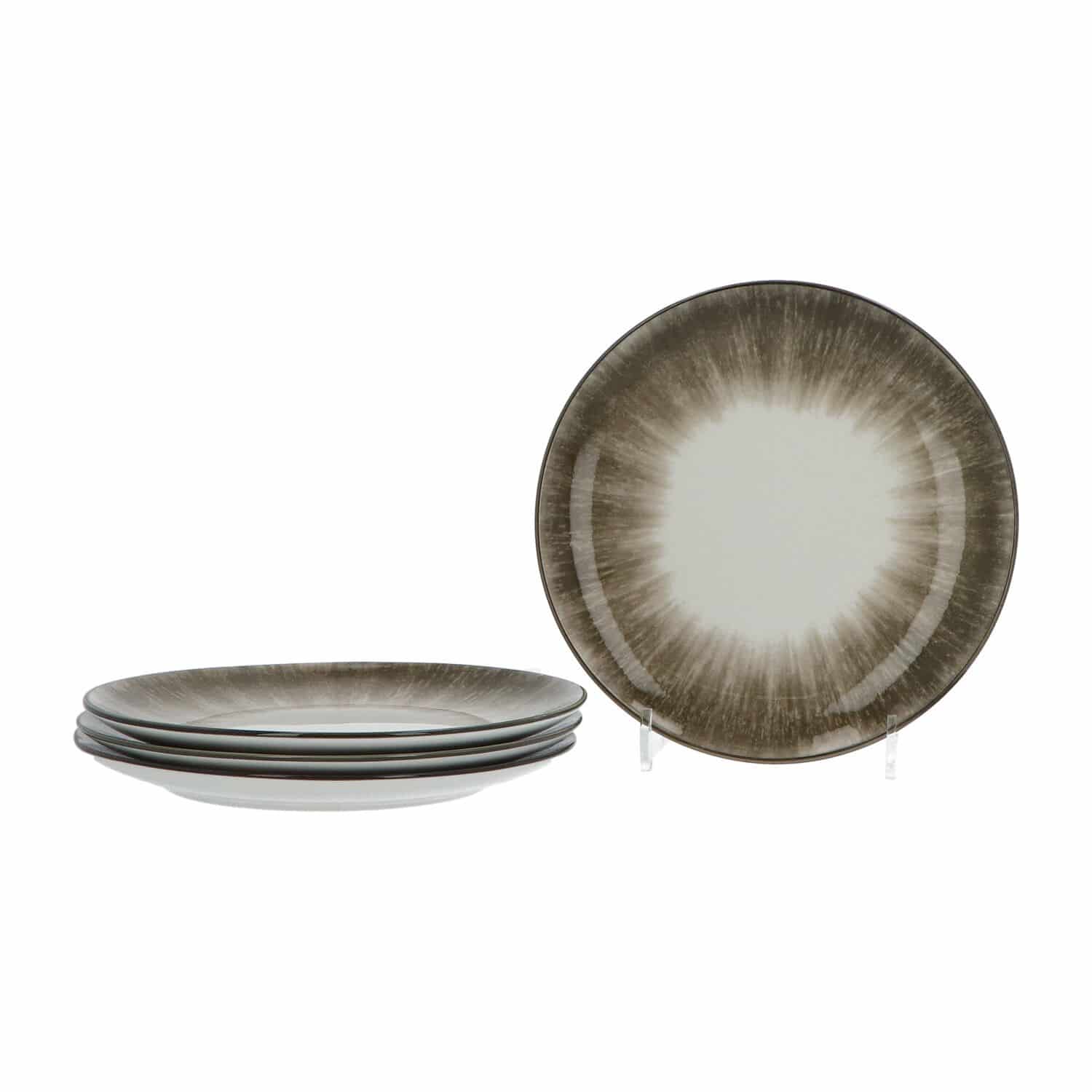 Luzzo® Sofi Serviesset 4 persoons 12-delig porselein - Bruin