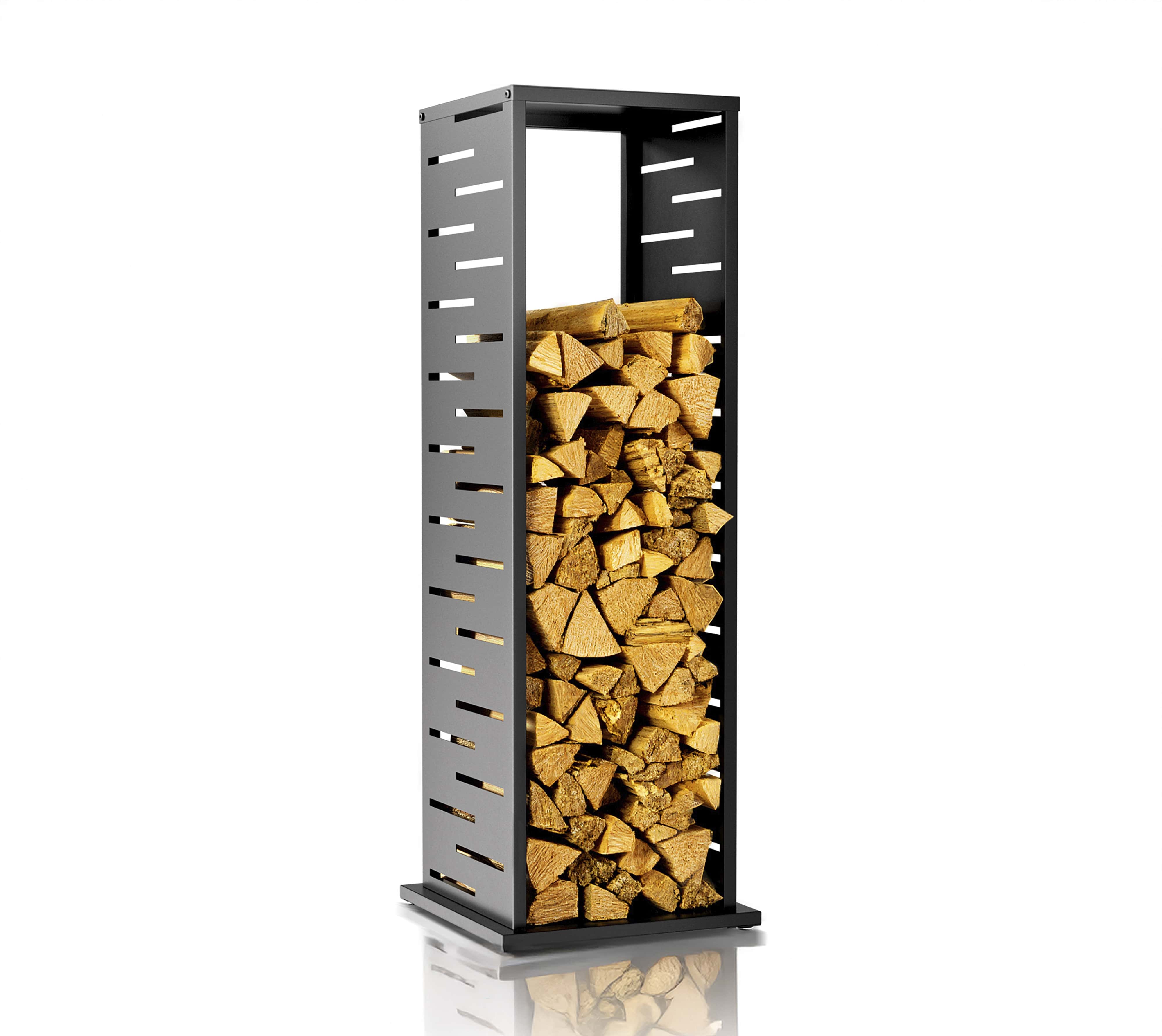 Westmann Luma Flow Houtopslag Houtrek 38x38x112 cm - Zwart