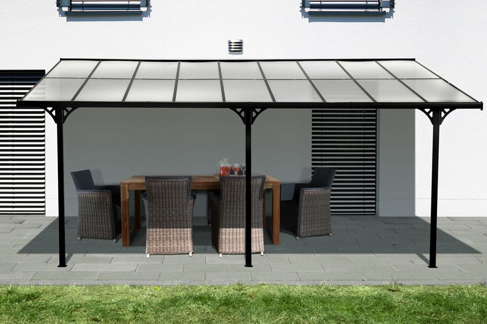 Westmann Aluminium Terrasoverkapping Bruce SI06110 - 300x617x270 cm - Zwart