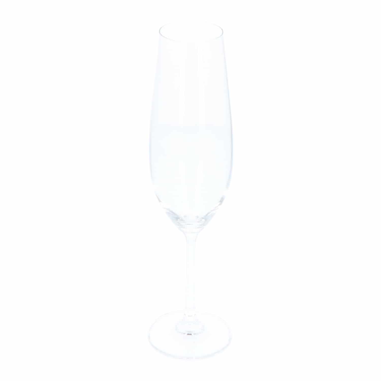 4goodz set van 4 stuks kristalglas Champagne Flutes - inhoud 260 ml
