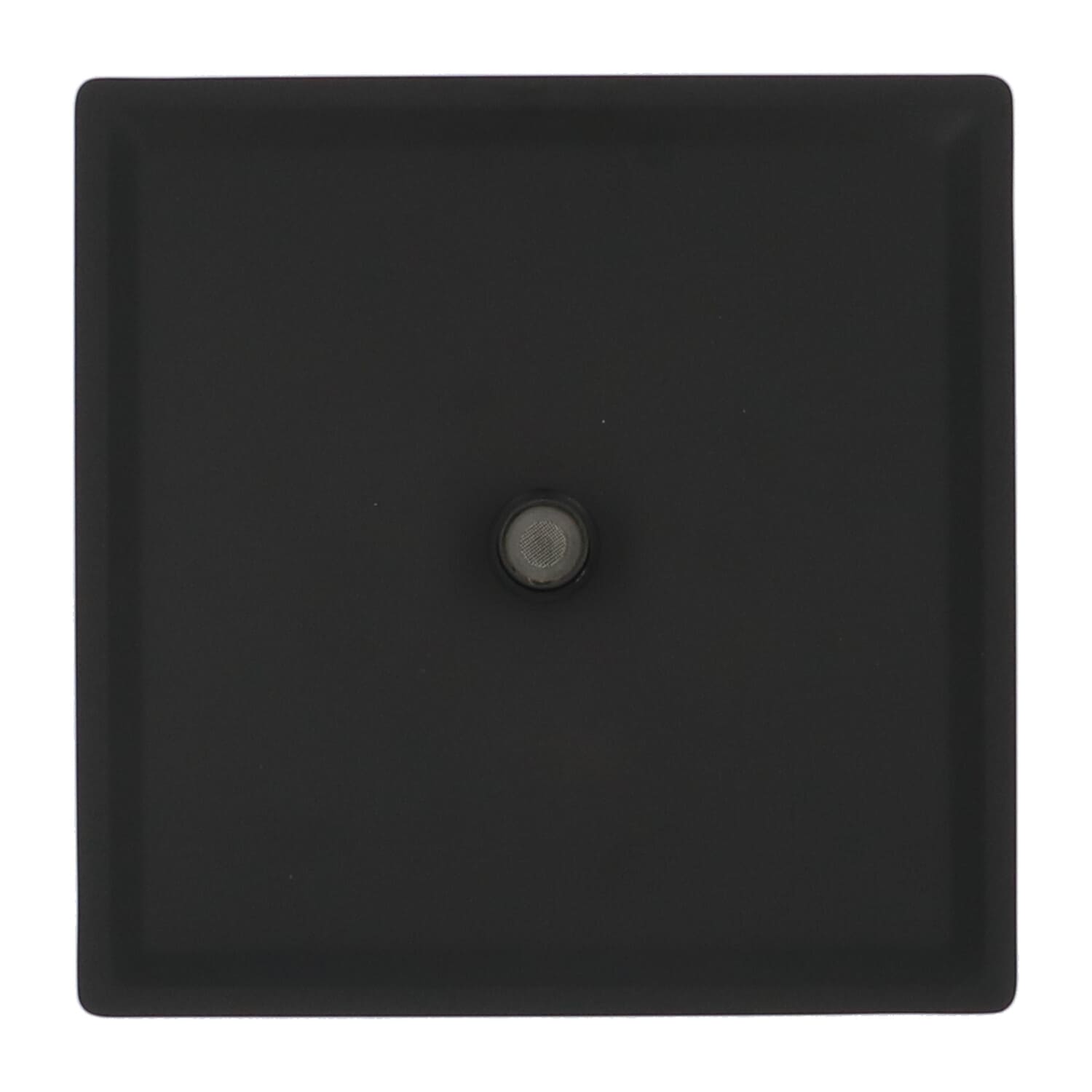 4bathroomz Universele Platte RVS Hoofddouche Zwart Vierkant 25 cm