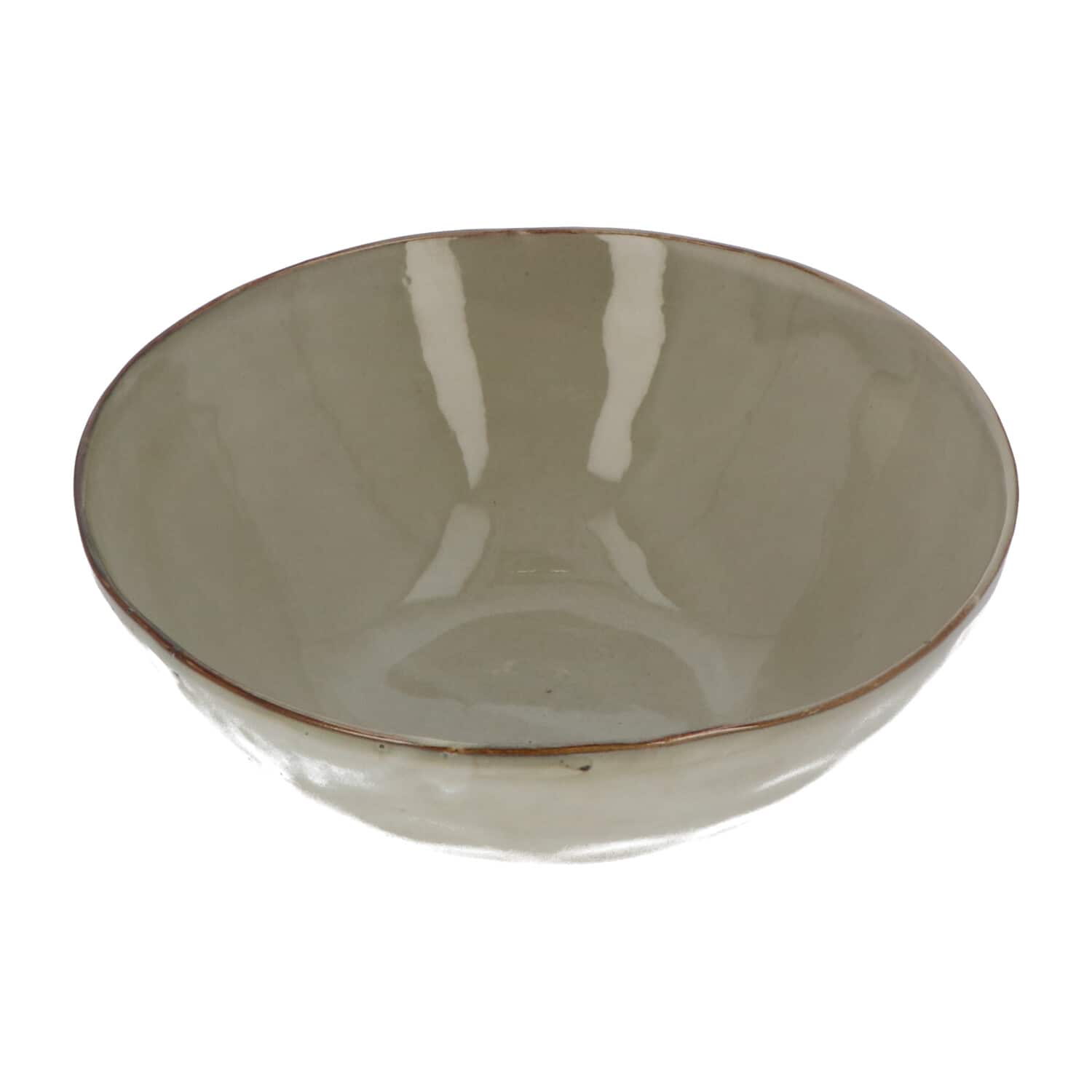 4goodz Stone Salade Schaal Keramiek 28x28x11 cm - Grijs - 300 cl