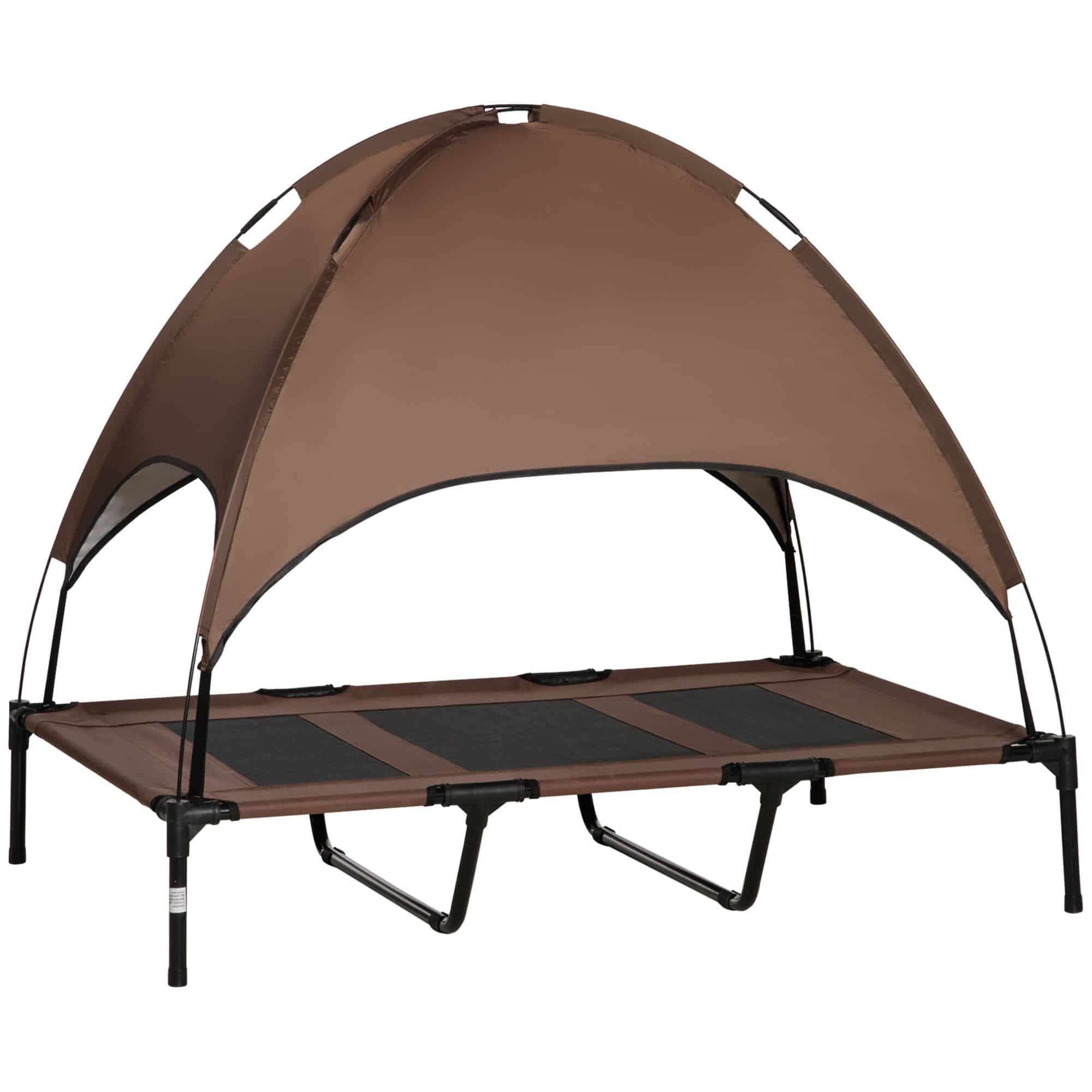 Hondenligbed met luifel - ademend - Large
