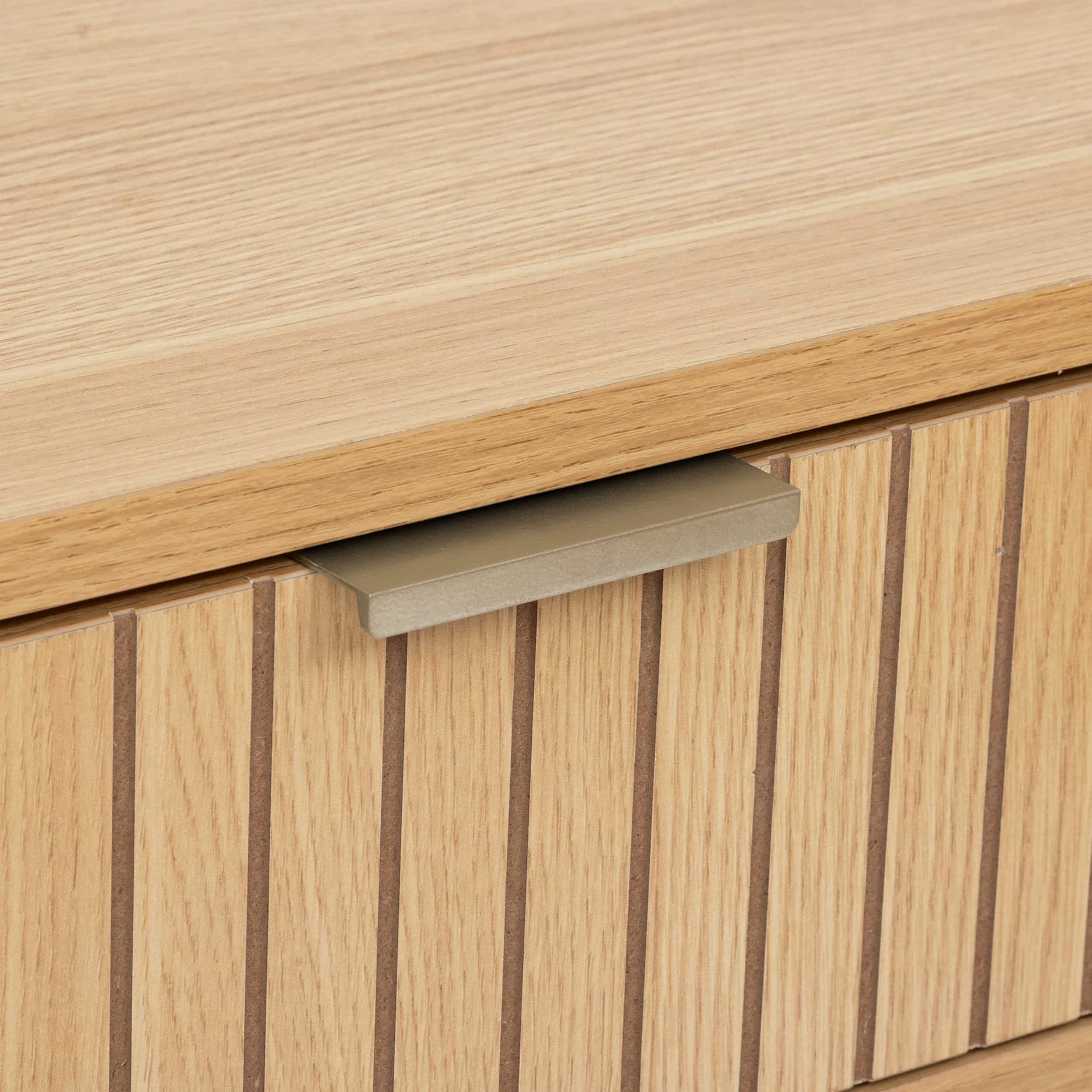 5five® Sidetable Tasso / wandtafel met dubbele Laden - Bruin
