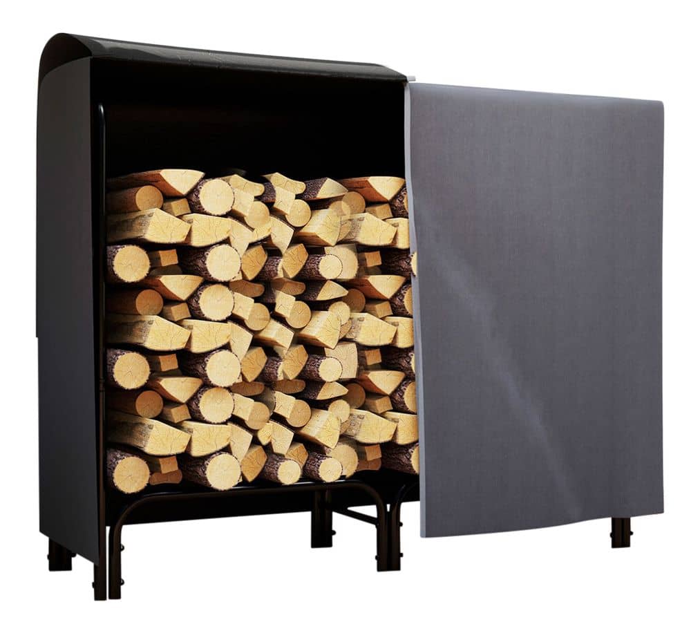 4goodz Houtopslag 120x36x99 cm - Opslagrek met Waterafstotende Hoes