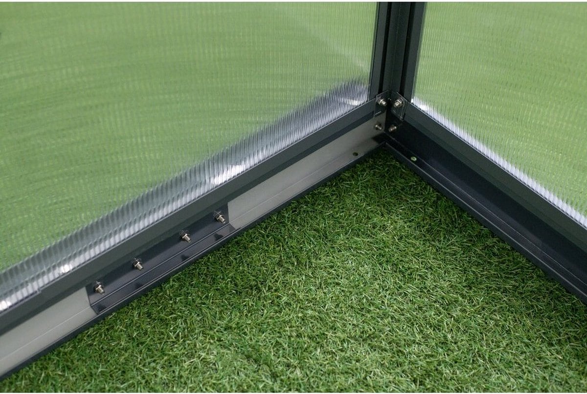 Westmann Aluminium kas Flora 68 | Antraciet | 252x192x201cm