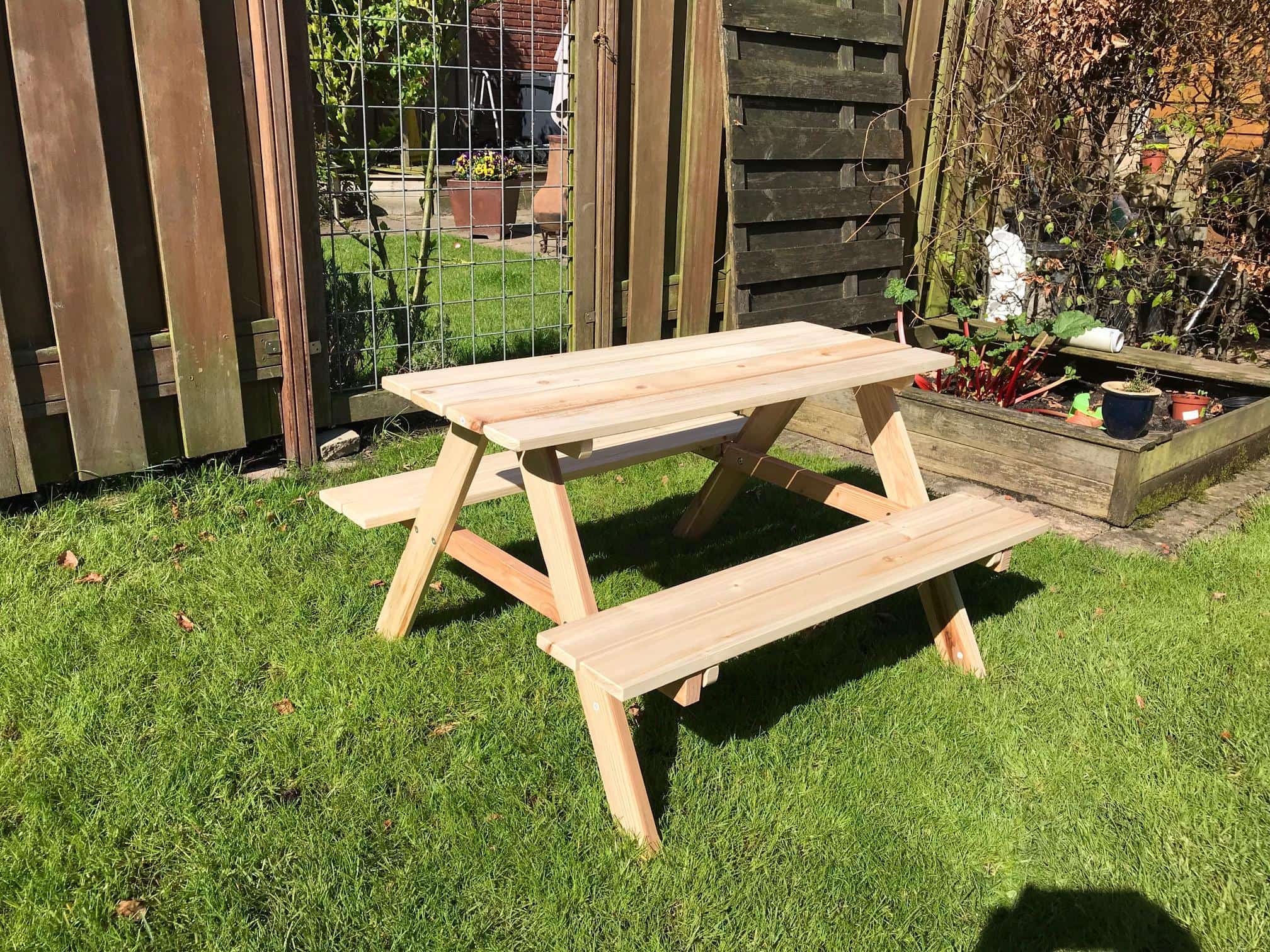 Hanse® Houten Kinder Picknicktafel - 89x78x50 cm