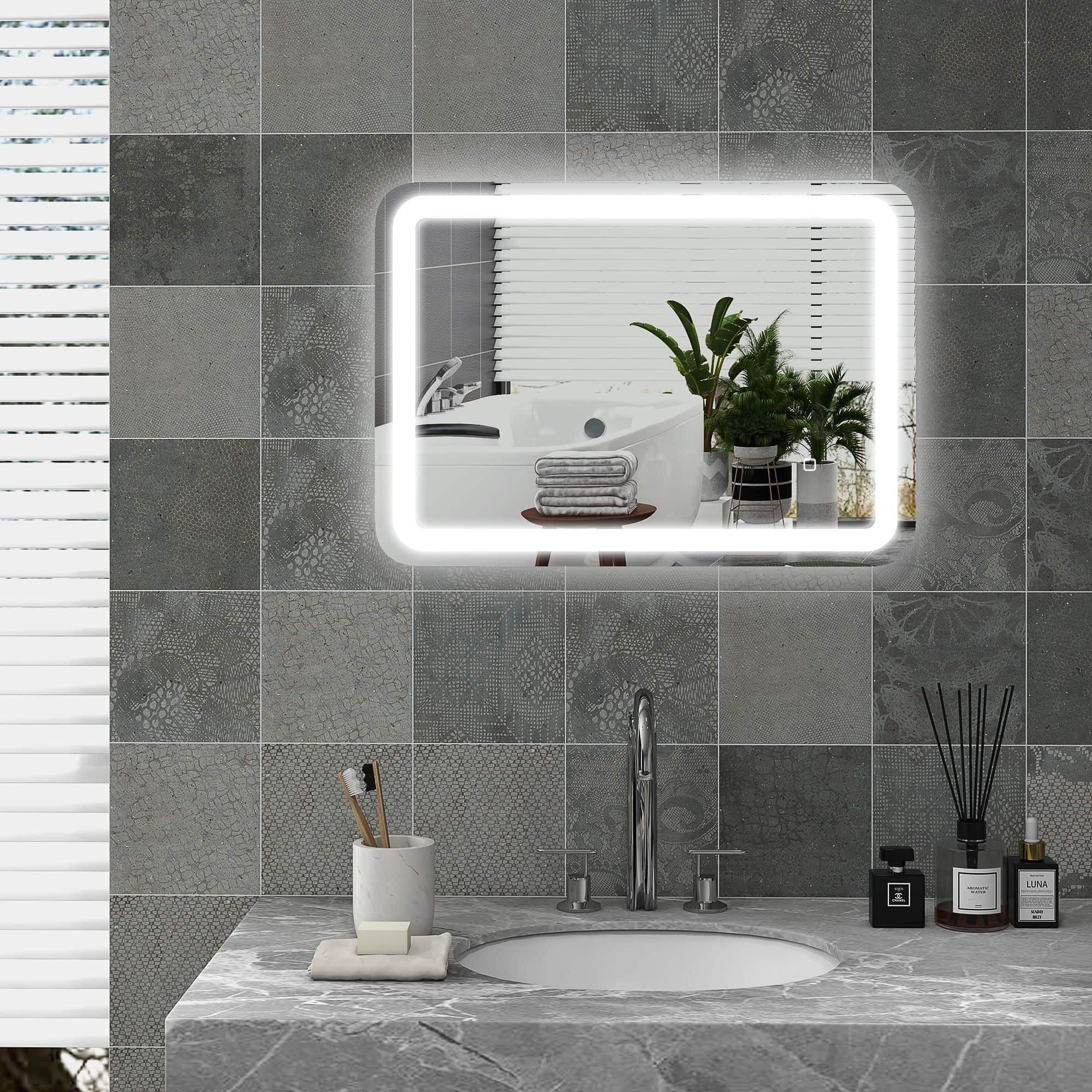 4goodz Badkamerspiegel 50x70 cm LED met Touchbediening 3 Lichtniveaus