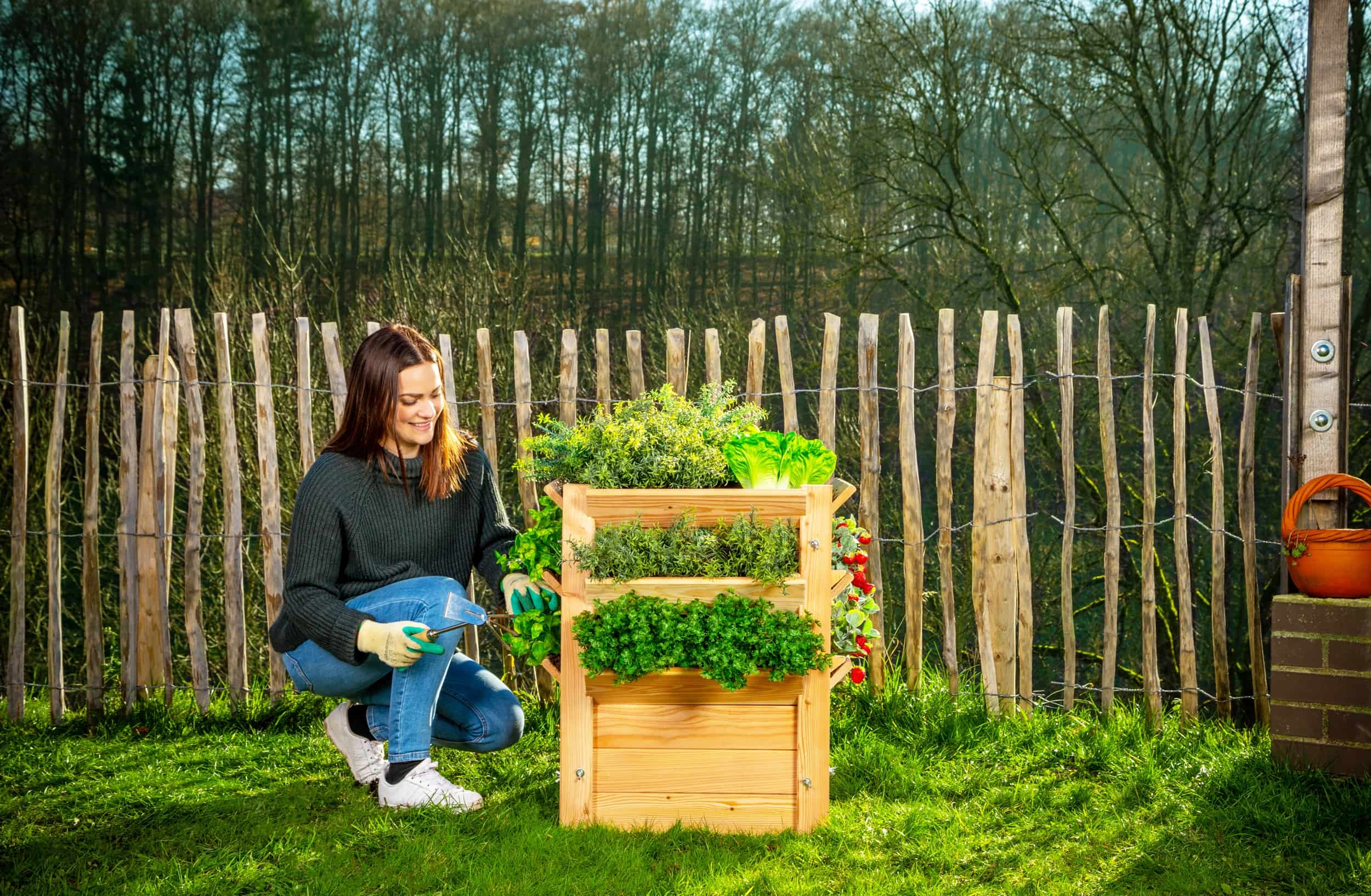 Westmann verhoogde plantenbak Premium L - 66x66x73 cm