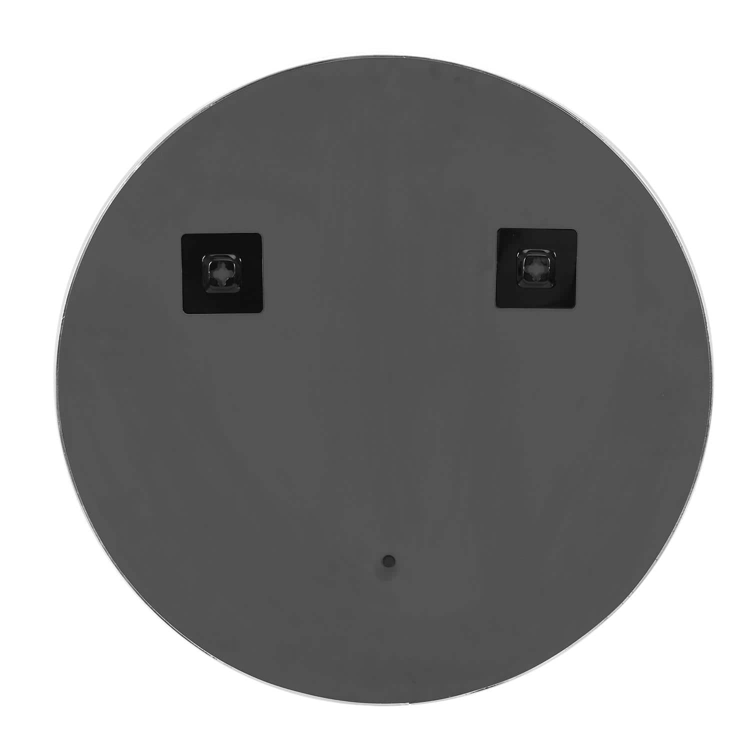 4goodz Wandspiegel rond Metaal 55 cm - Zwart