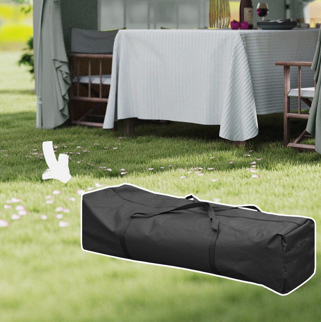 Partytent 300x300 cm met zijwanden - Lichtgrijs