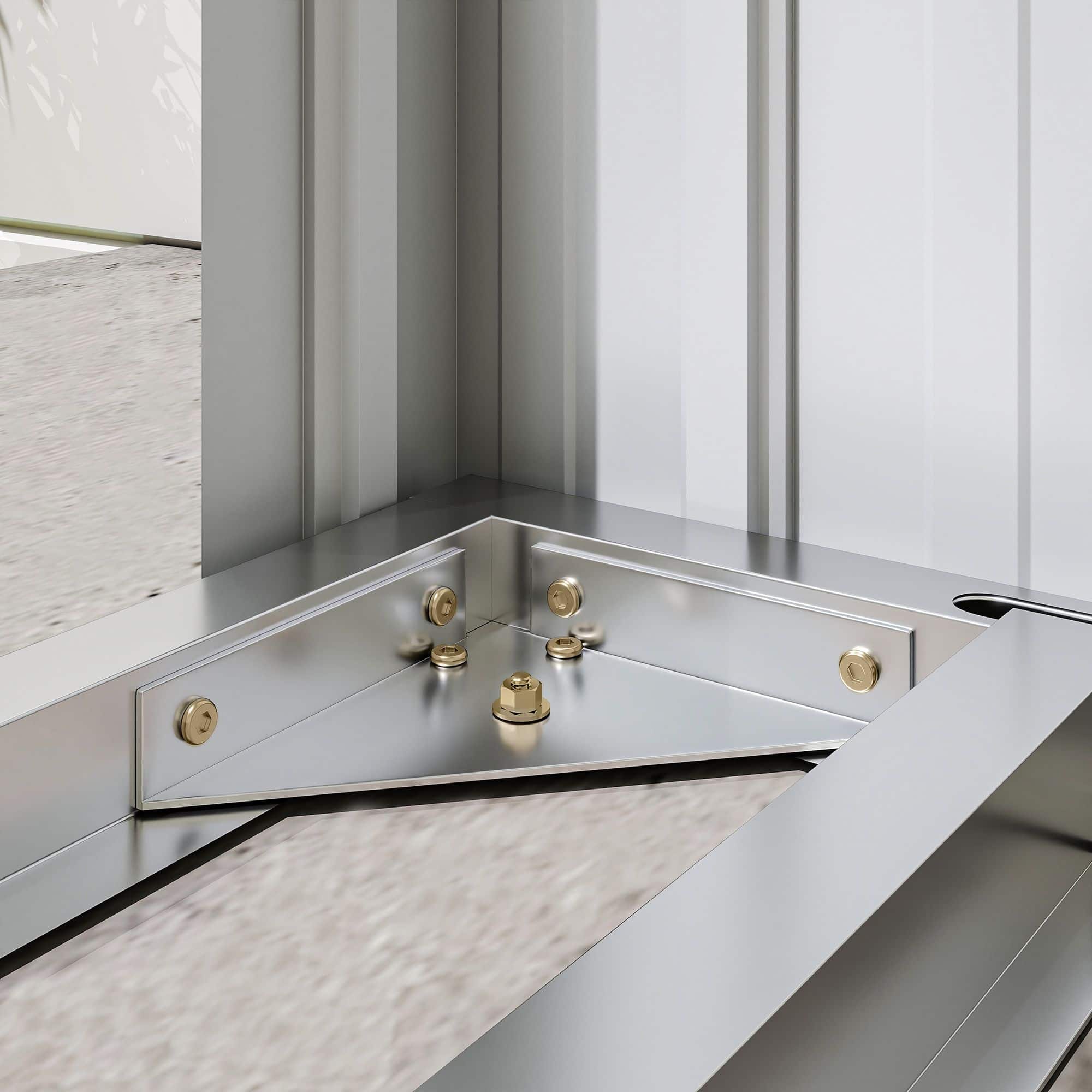 4goodz Houtopslag Gegalvaniseerd Staal met Schuin dak – 66x213x150 cm - Donkergrijs