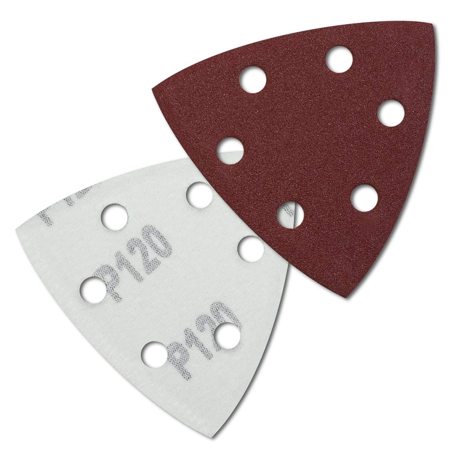 Rodopi® 100x Korrel 320 Delta Schuurpapier Driehoek 93 mm - Industrieel