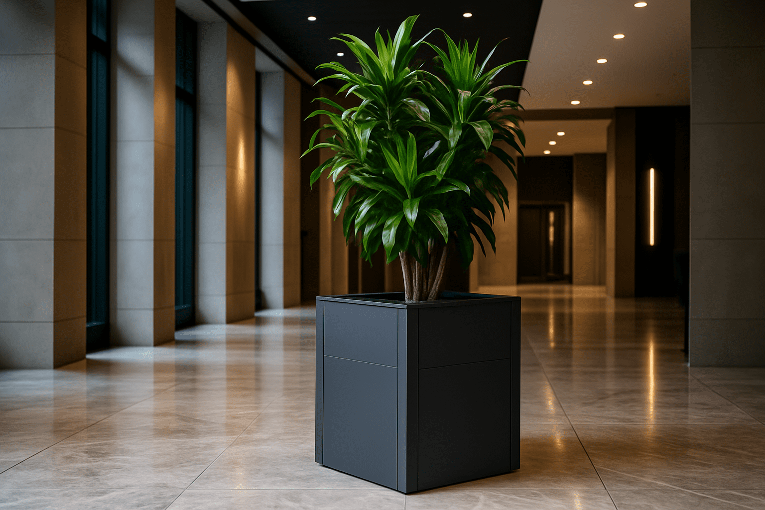 4gardenz® Plantenbak Metaal voor Buiten met Verhoogde Bodem - 50x50x60 cm - Antraciet