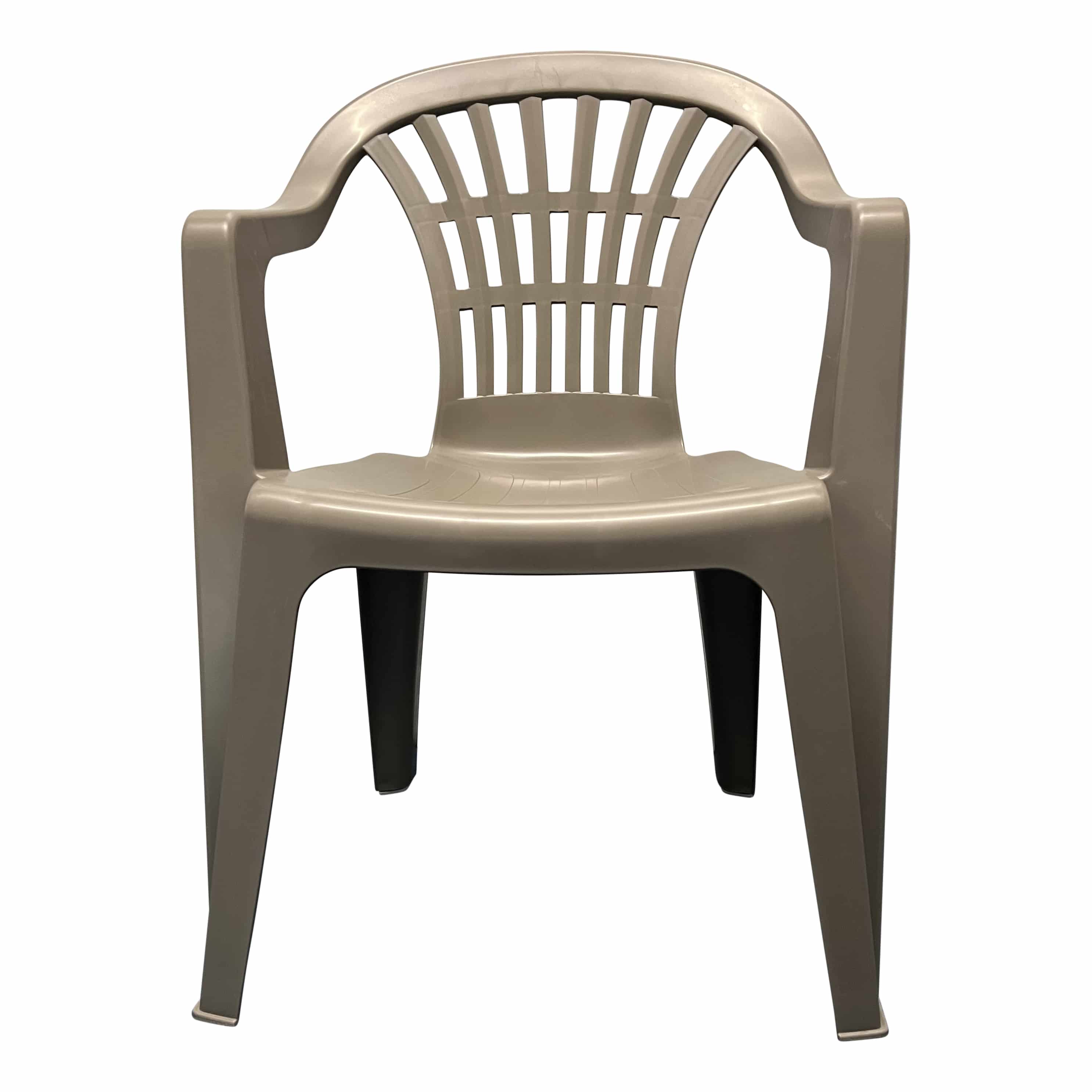 4goodz Siena 6x Taupe Stapelbare Tuinstoelen - Plaatsbesparend