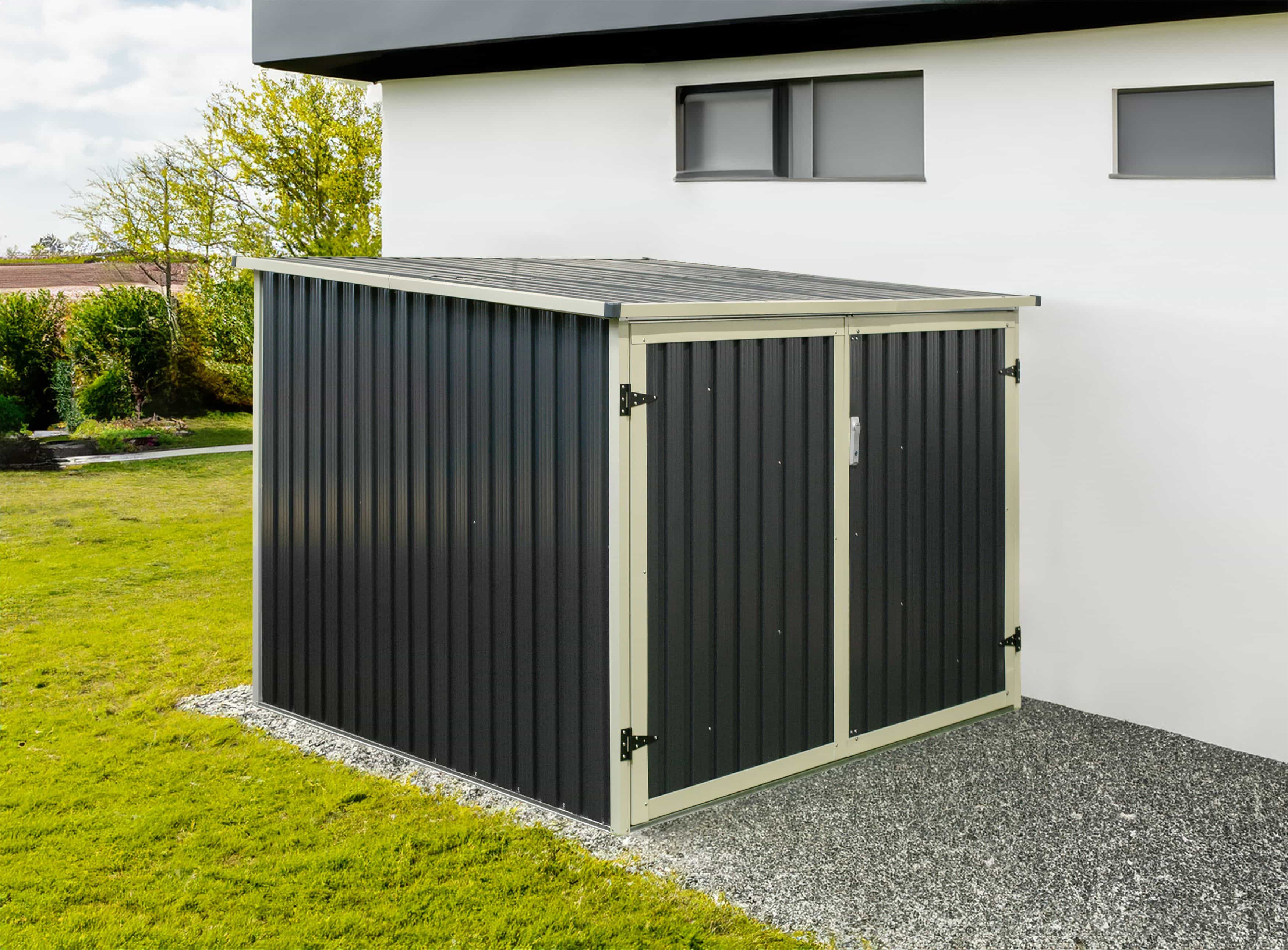 Westmann Fietsenberging - fietsen opslag 200x203x158 cm - Antraciet