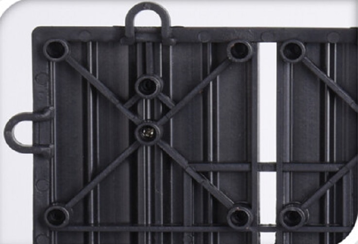 4goodz Composiet Terrastegels koppelbaar 30x30 cm - 6 stuks - Grijs