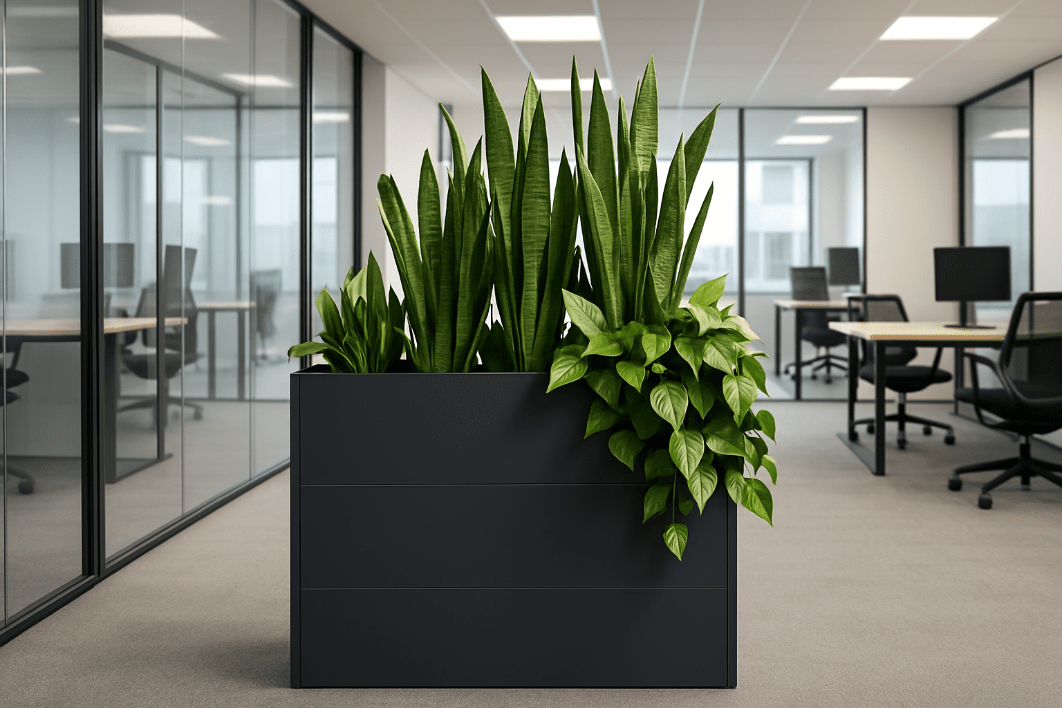 4gardenz® Plantenbak Metaal voor Buiten met Verhoogde Bodem - 100x30x77 cm
