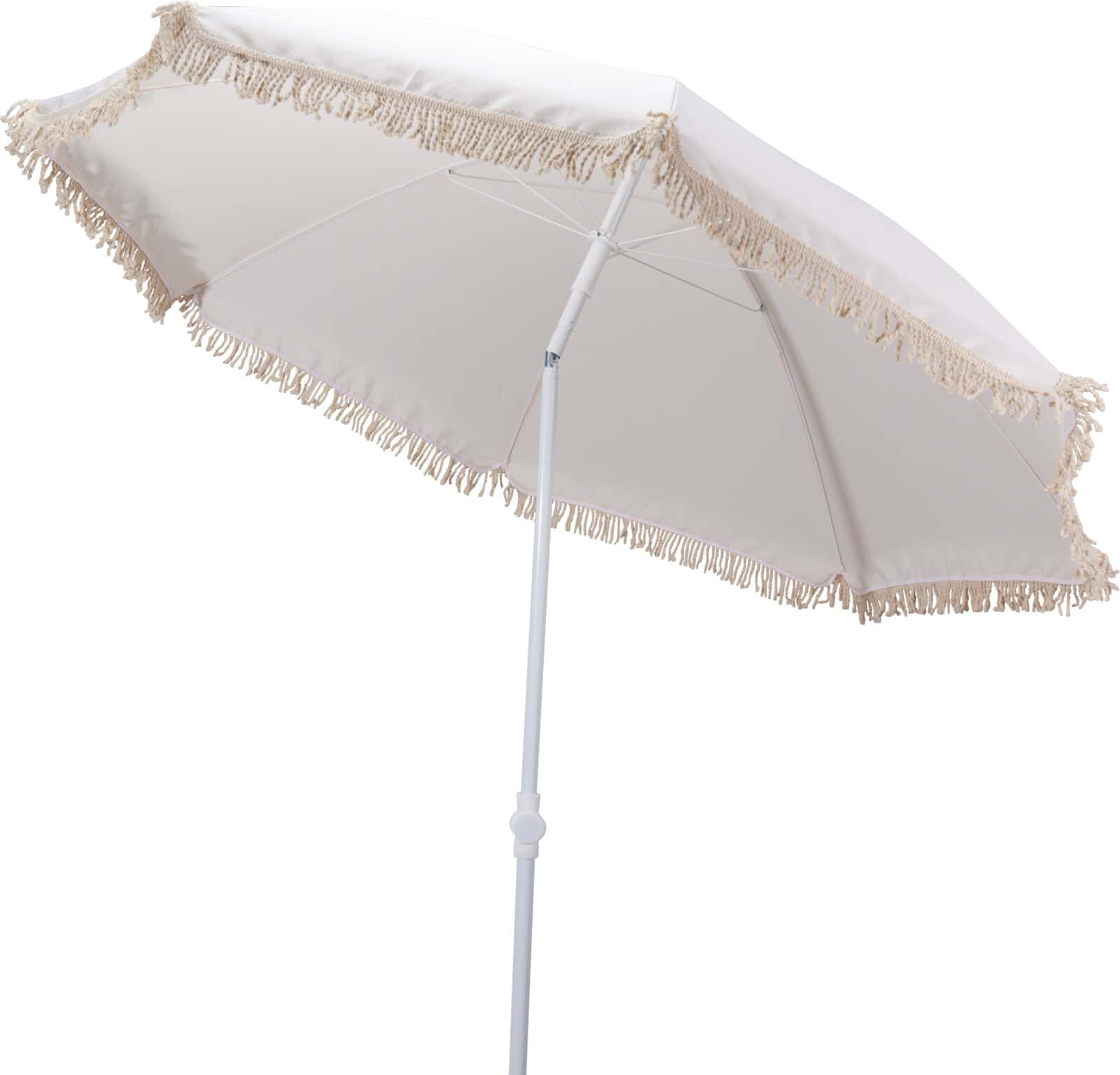 4goodz Parasol met Volant 200 cm - Creme 4goodz Parasol met Volant 200 cm - Creme