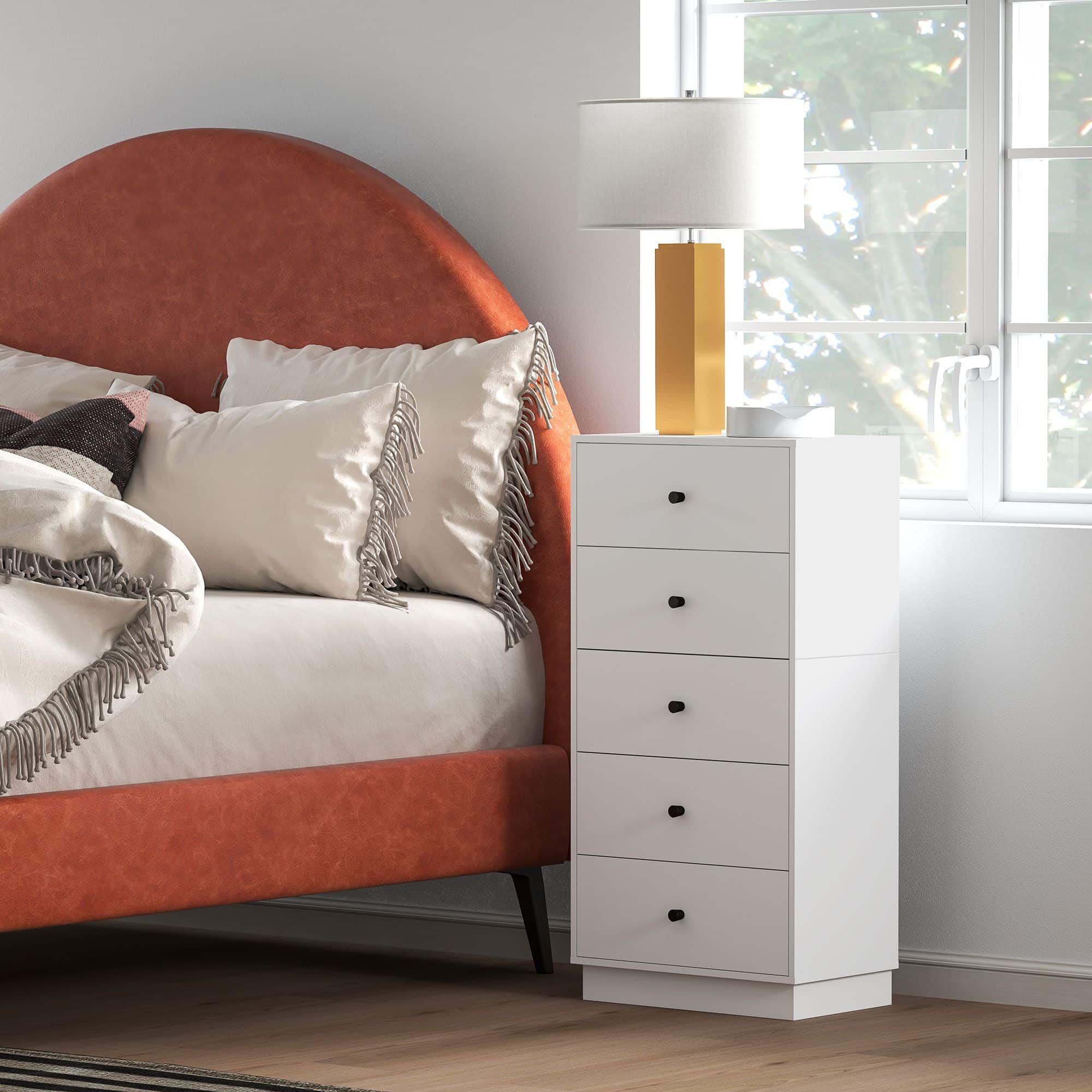 4goodz Ladenkast met 5 Laden 29 47 x 95 cm - Wit