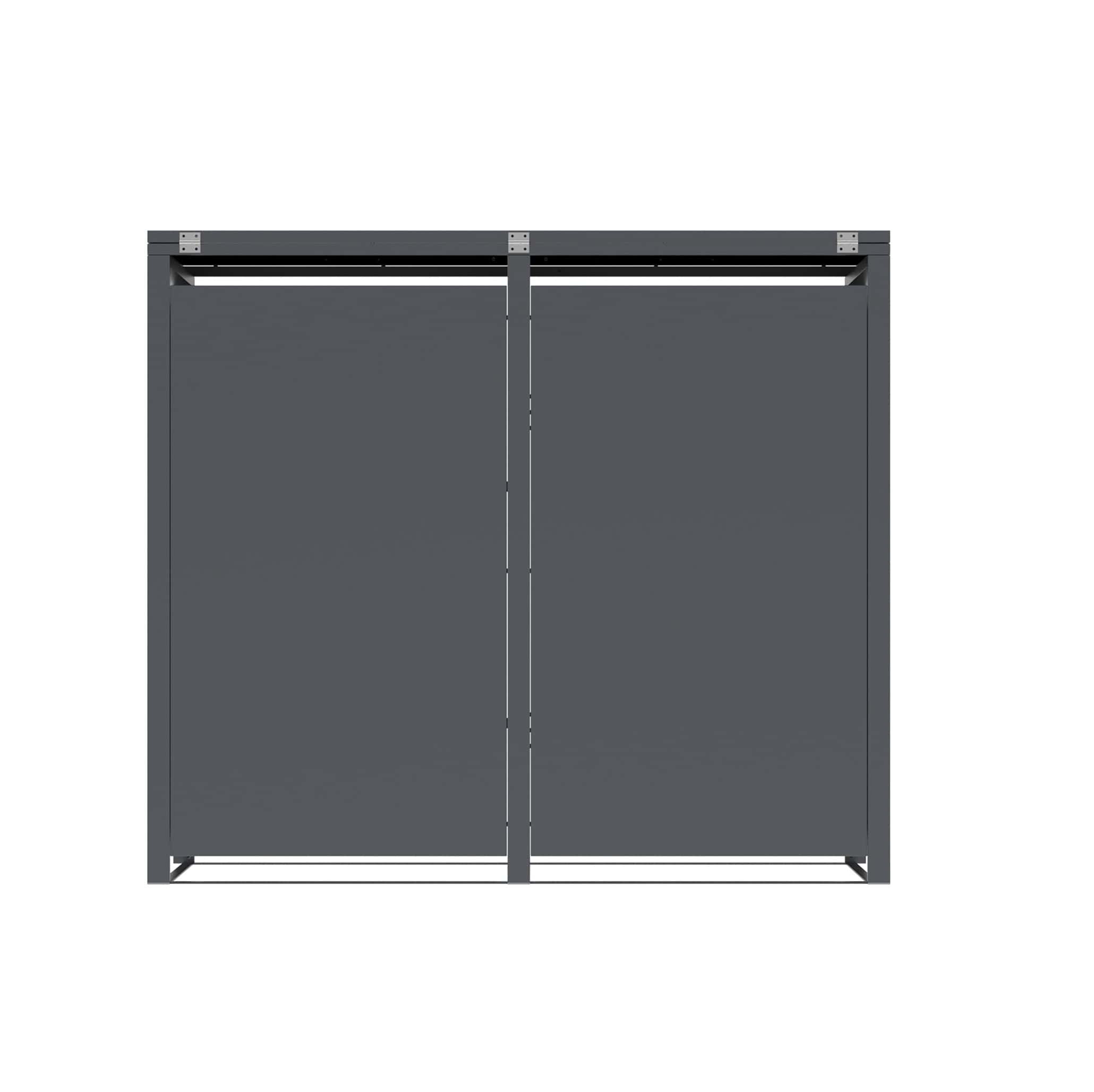 Westmann Varius 2 Metalen Containerombouw voor 2 kliko - Houtlook