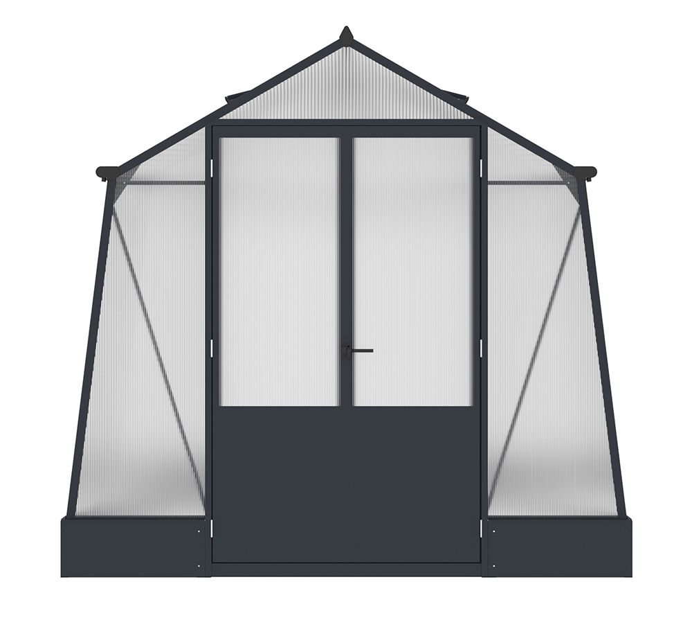 Westmann Aurora 810 - TuinKas met fundering - Antraciet 309x248 cm