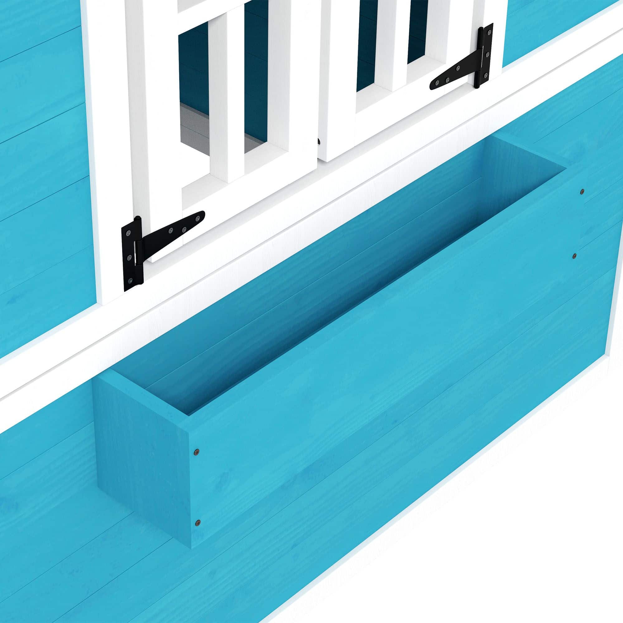 Kinderspeelhuis van hout - Speelhuis voor kinderen van 3-8 jaar - Blauw