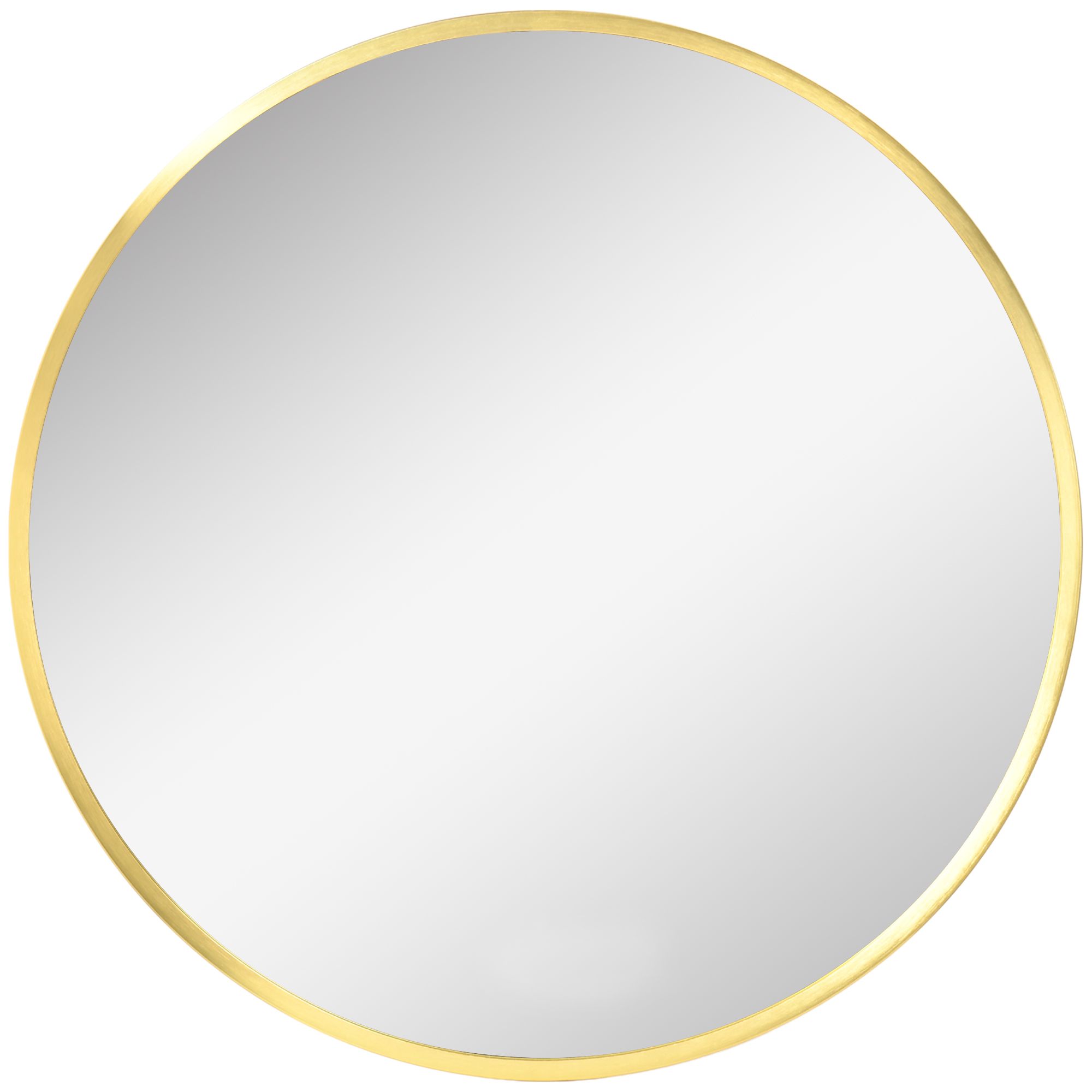 4goodz Ronde Spiegel 50 cm met Aluminium Frame - Goud