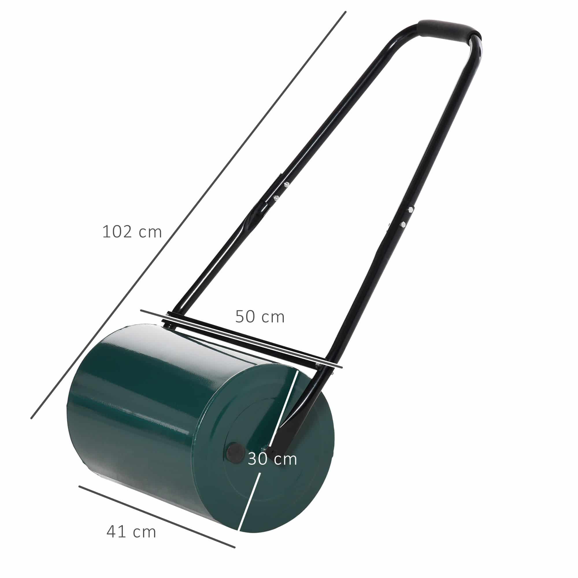 4goodz Gazonroller Tuinwals 30 cm Diameter 30 L Water/Zand Vulling