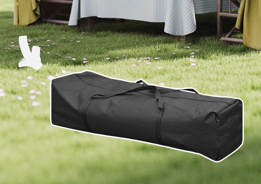 Partytent 300x300 cm met zijwanden - Creme